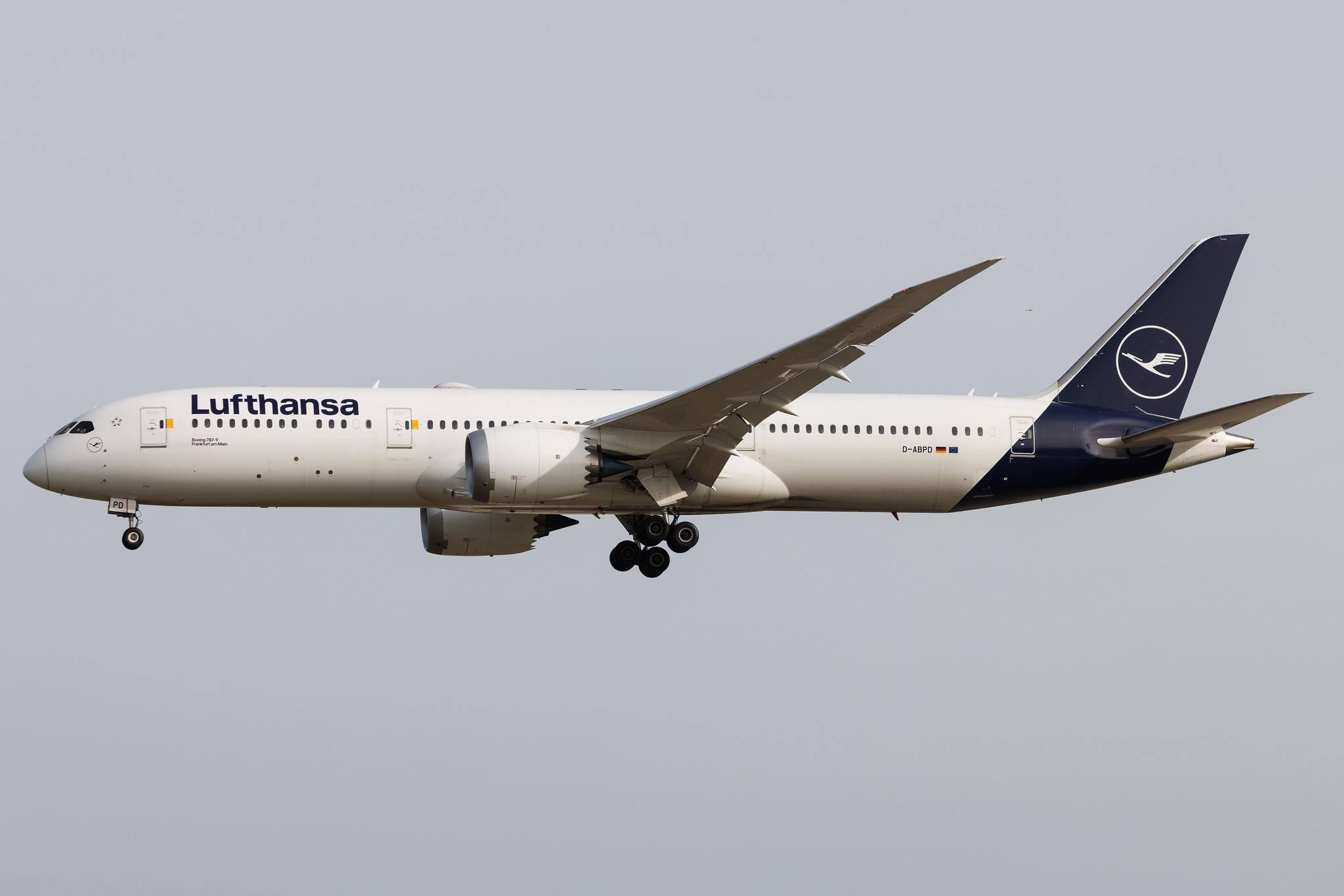 Frankfurt Airport: Lufthansa (LH / DLH) | Boeing 787-9 Dreamliner B789 | D-ABPD | MSN 62729