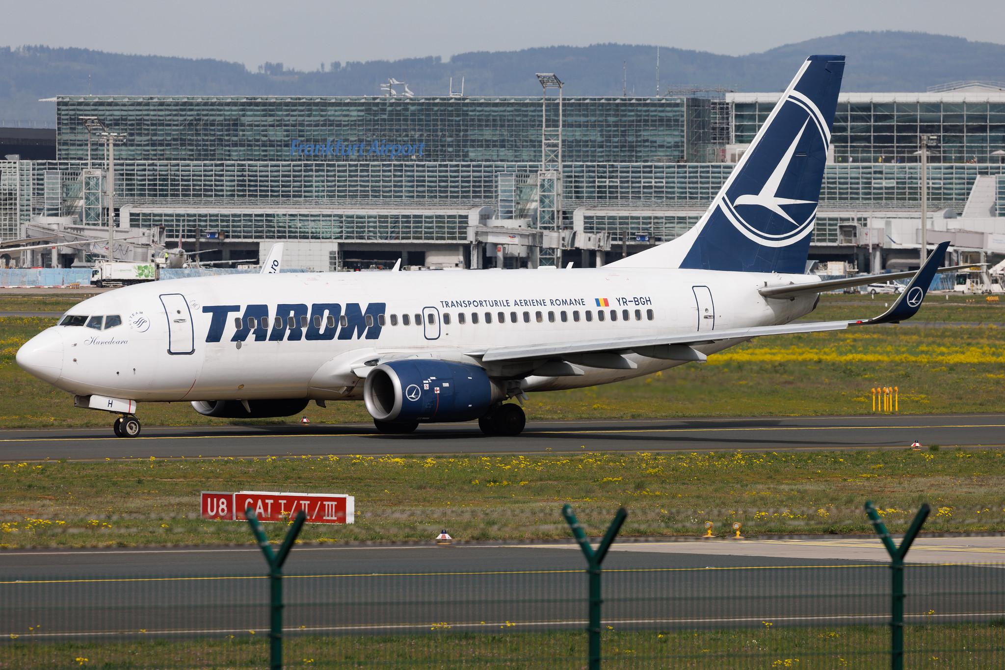 Frankfurt Airport: Tarom (RO / ROT) | Boeing 737-78J B737 | YR-BGH | MSN 28438