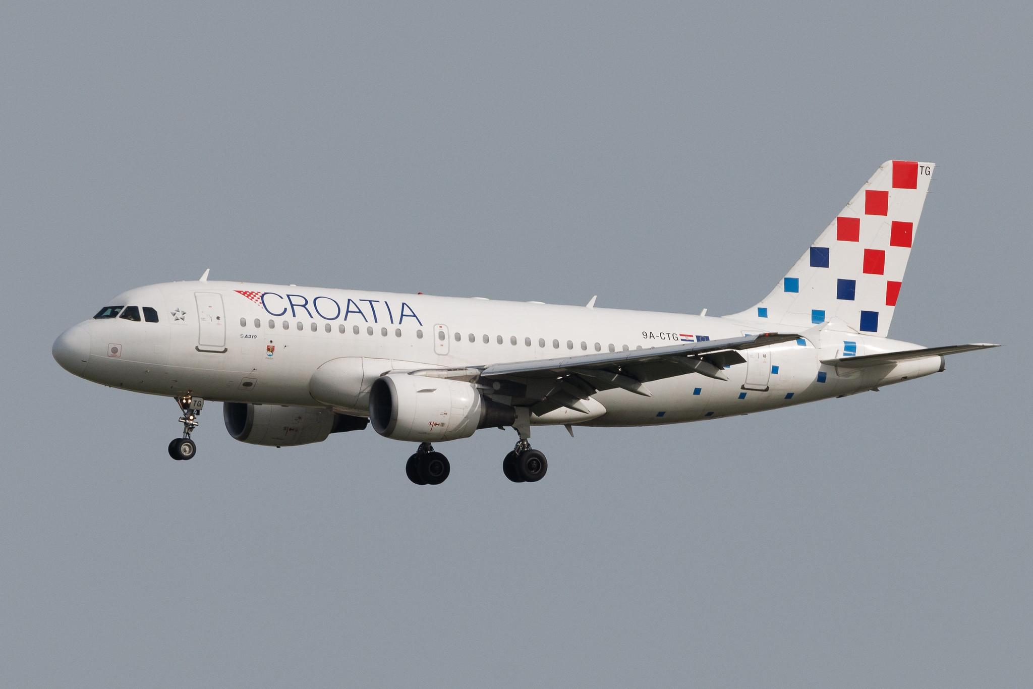Frankfurt Airport: Croatia Airlines (OU / CTN) | Airbus A319-112 A319 | 9A-CTG | MSN 0767