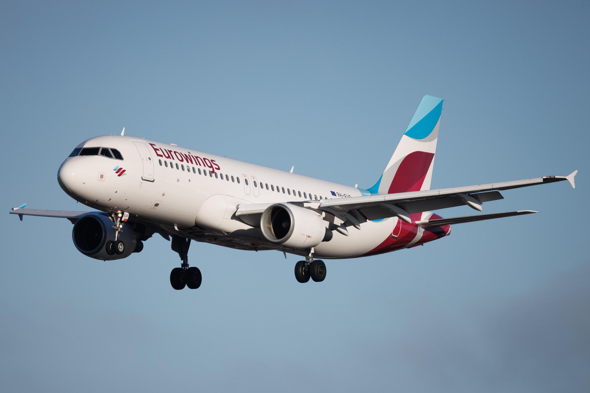 Hamburg Airport: Eurowings (EW / EWG) | Operator: Eurowings Europe |  Airbus A320-214 A320 | 9H-EUP | MSN 03540