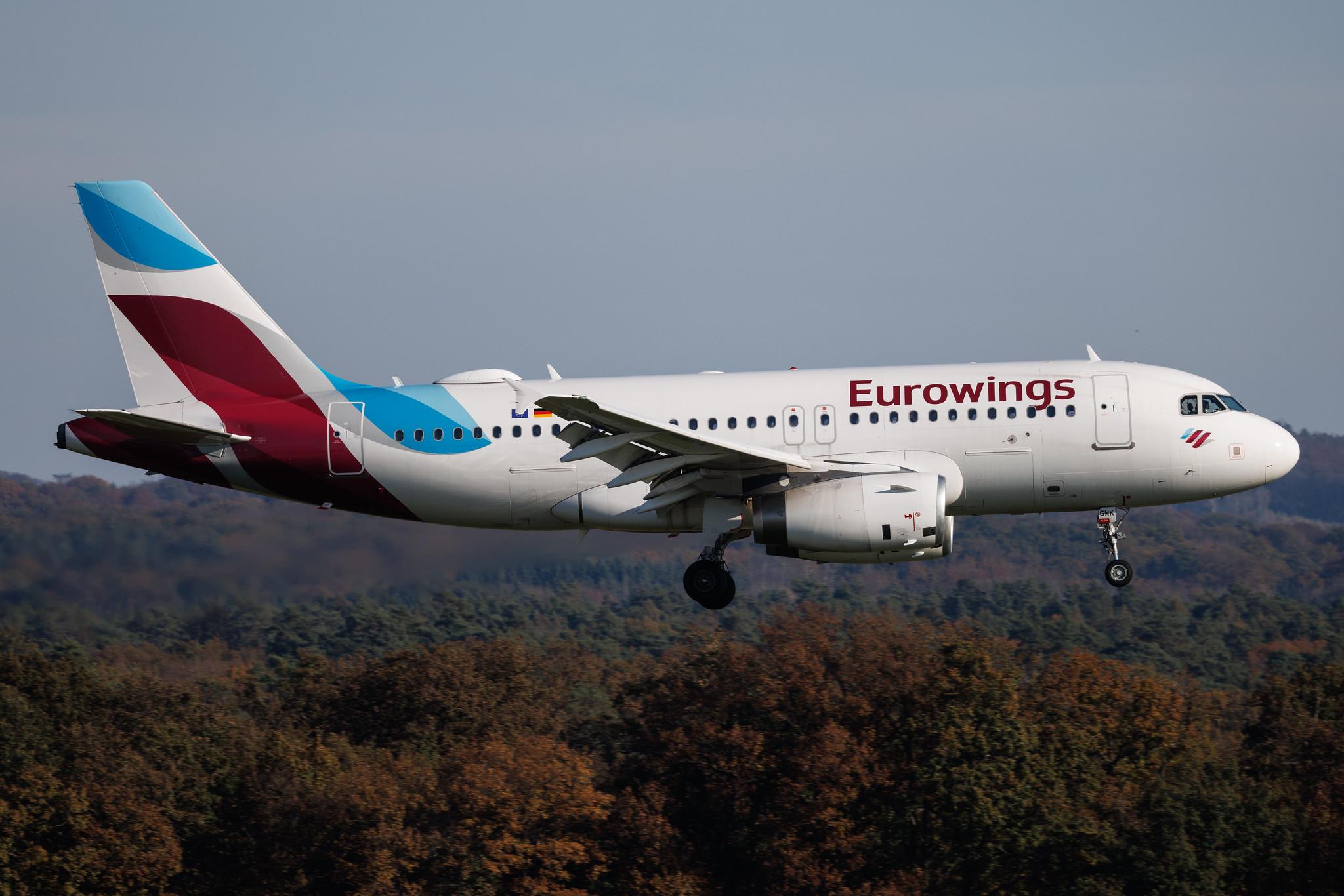Köln Bonn Airport: Eurowings (EW / EWG) | Airbus A319-132 A319 | D-AGWK | MSN 3500