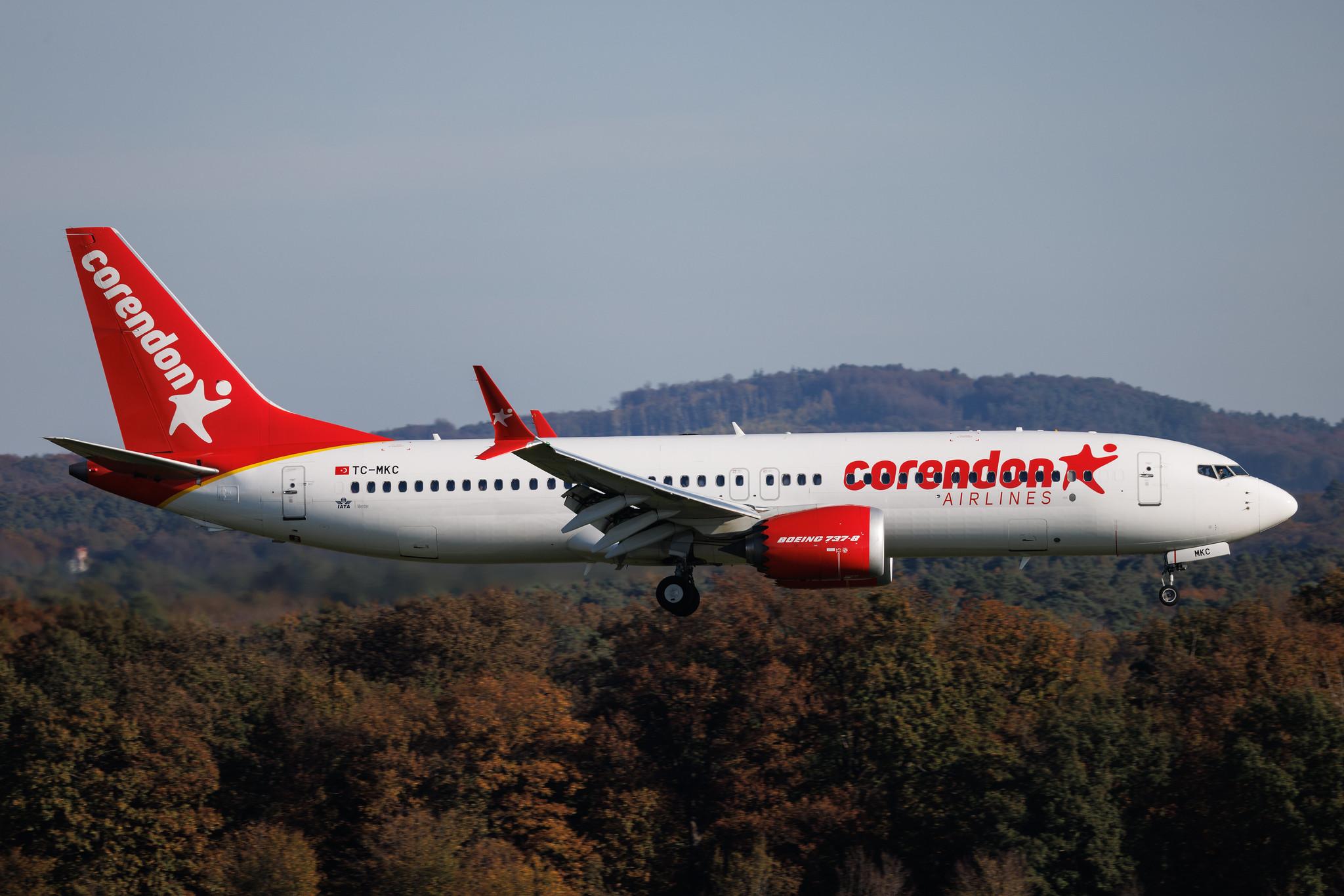 Köln Bonn Airport: Corendon Airlines (XC / CAI) | Boeing 737 MAX 8 B38M | TC-MKC | MSN 65900
