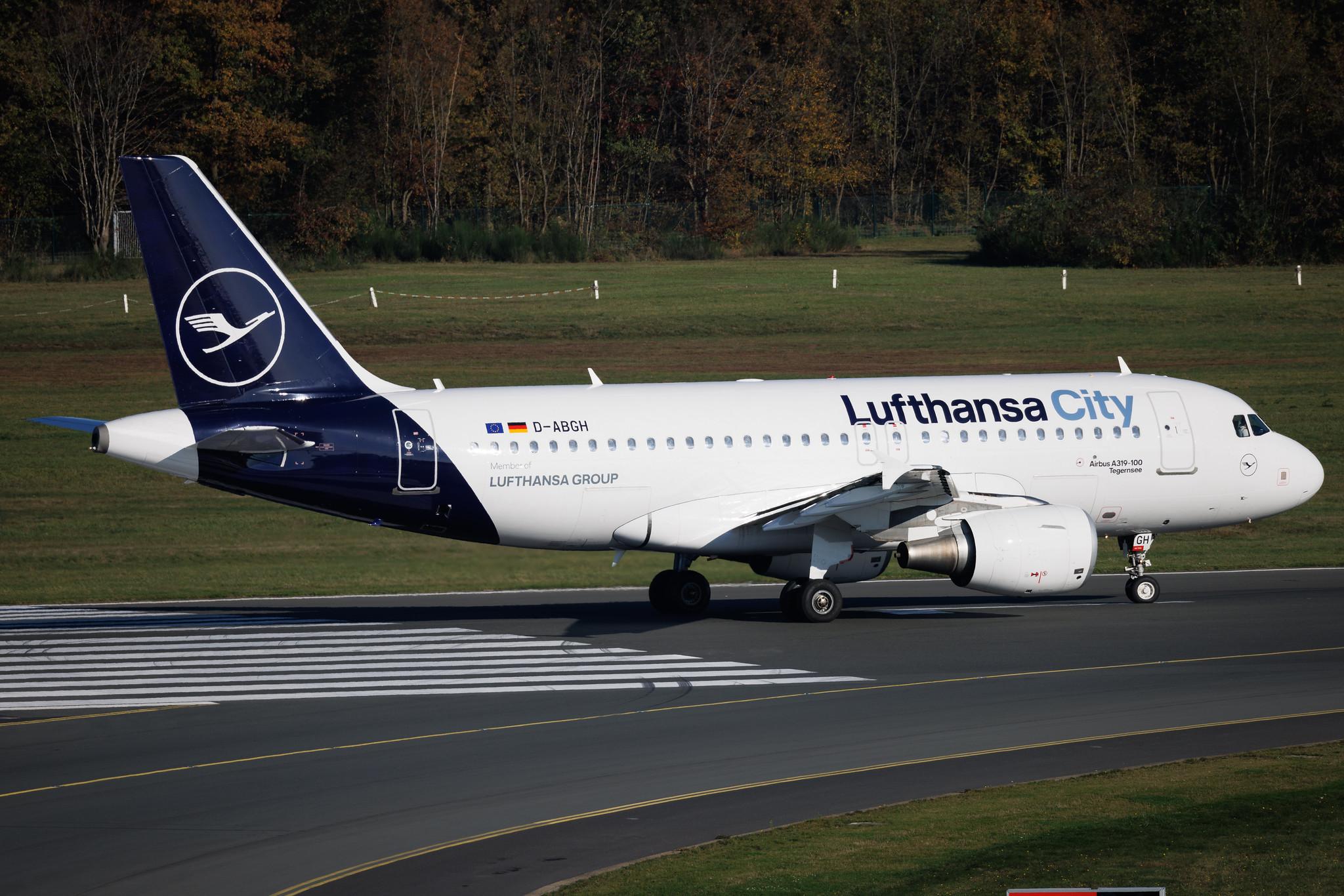 Köln Bonn Airport: Lufthansa City (VL / LHX) | Airbus A319-112 A319 | D-ABGH | MSN 3245