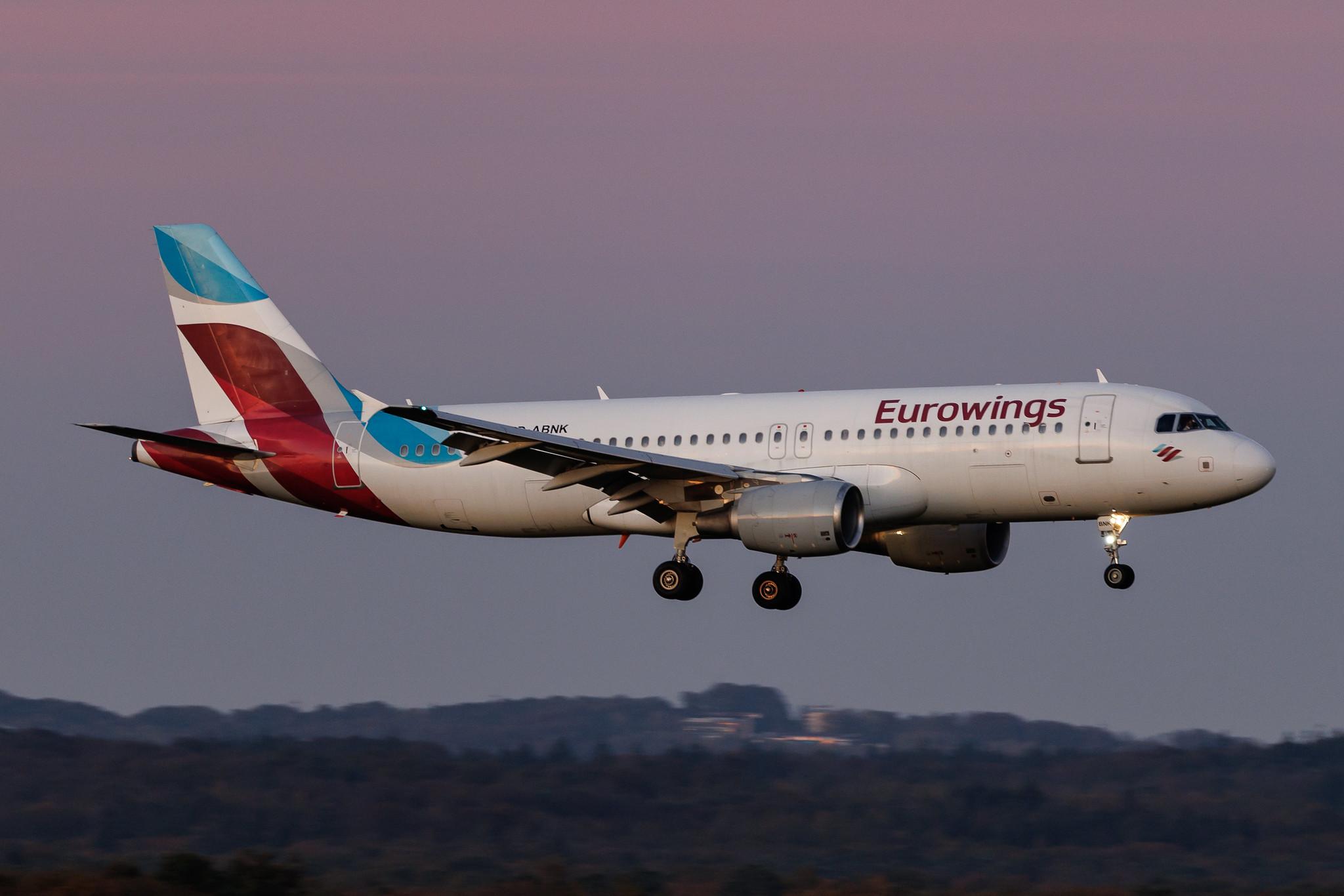 Köln Bonn Airport: Eurowings (EW / EWG) | Airbus A320-214 A320 | D-ABNK | MSN 1769