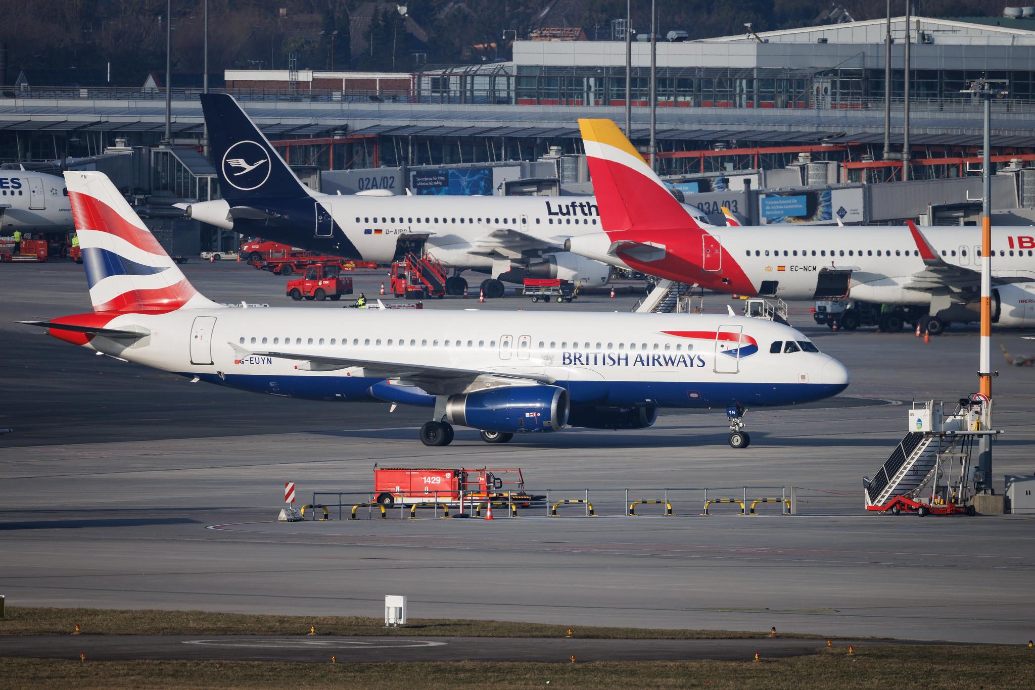Hamburg Airport: British Airways (BA / BAW) | Airbus A320-232 A320 | G-EUYN | MSN 4975