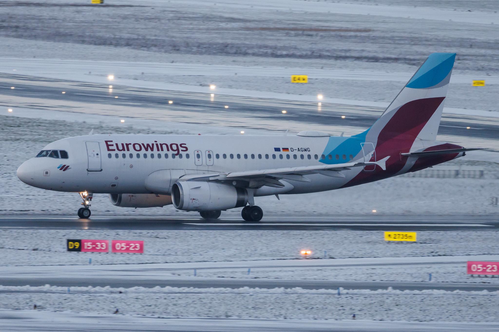 Hamburg Airport: Eurowings (EW / EWG) | Airbus A319-132 A319 | D-AGWG | MSN 3193