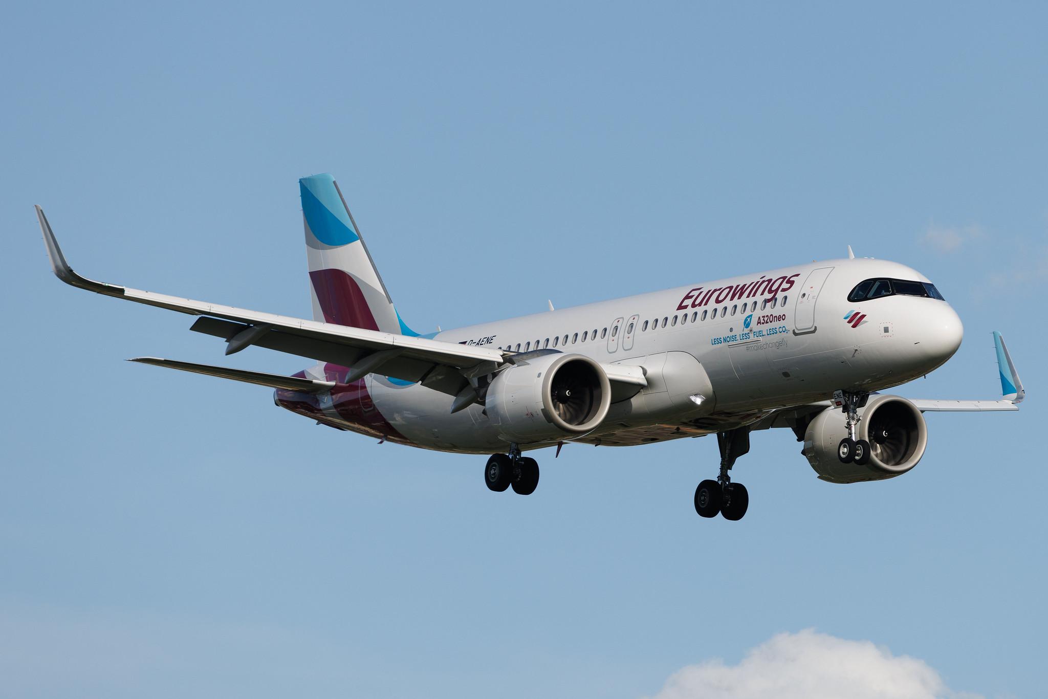 Hamburg Airport: Eurowings (EW / EWG) | Airbus A320-251N A20N | D-AENE | MSN 10932