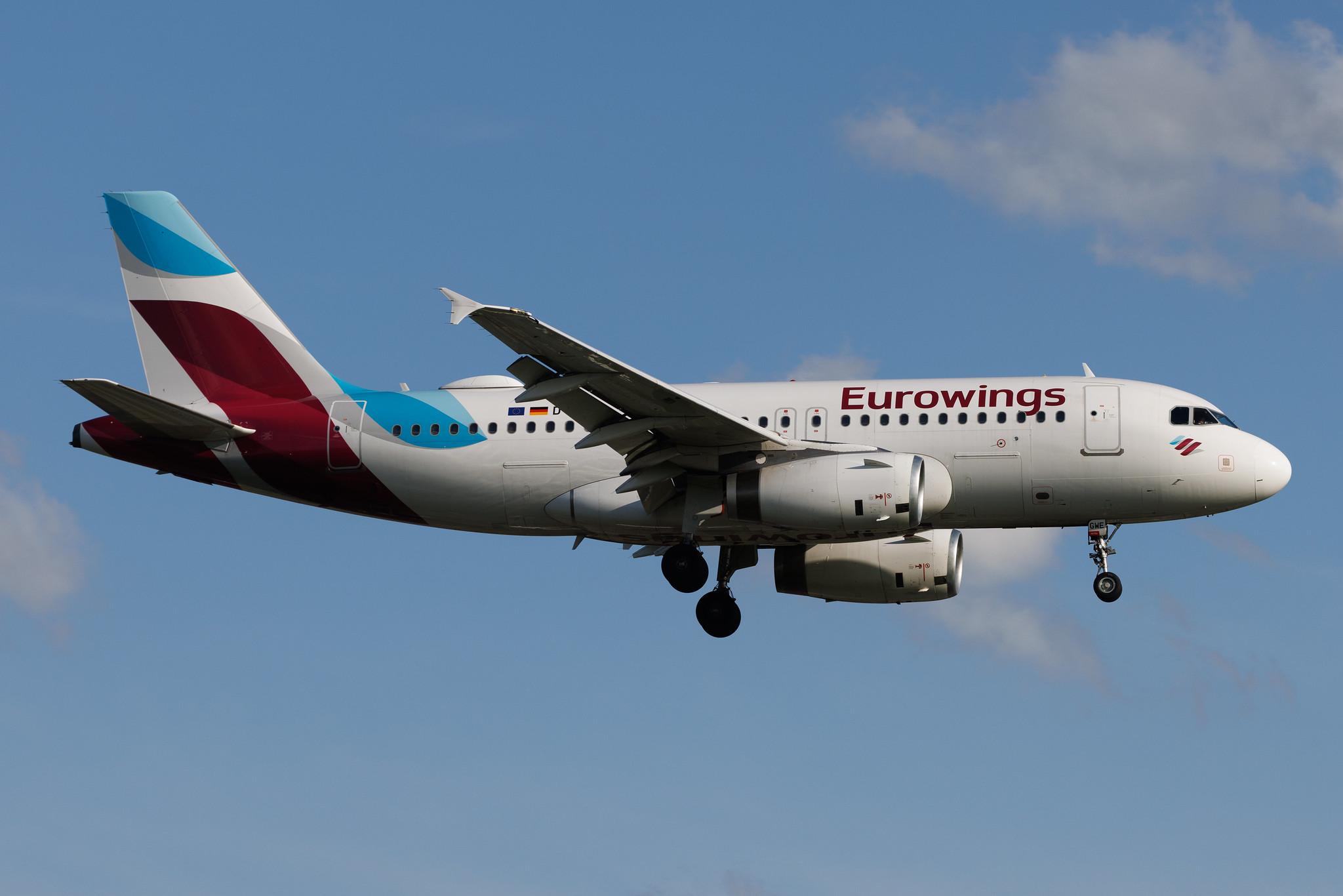 Hamburg Airport: Eurowings (EW / EWG) | Airbus A319-132 A319 | D-AGWE | MSN 3128