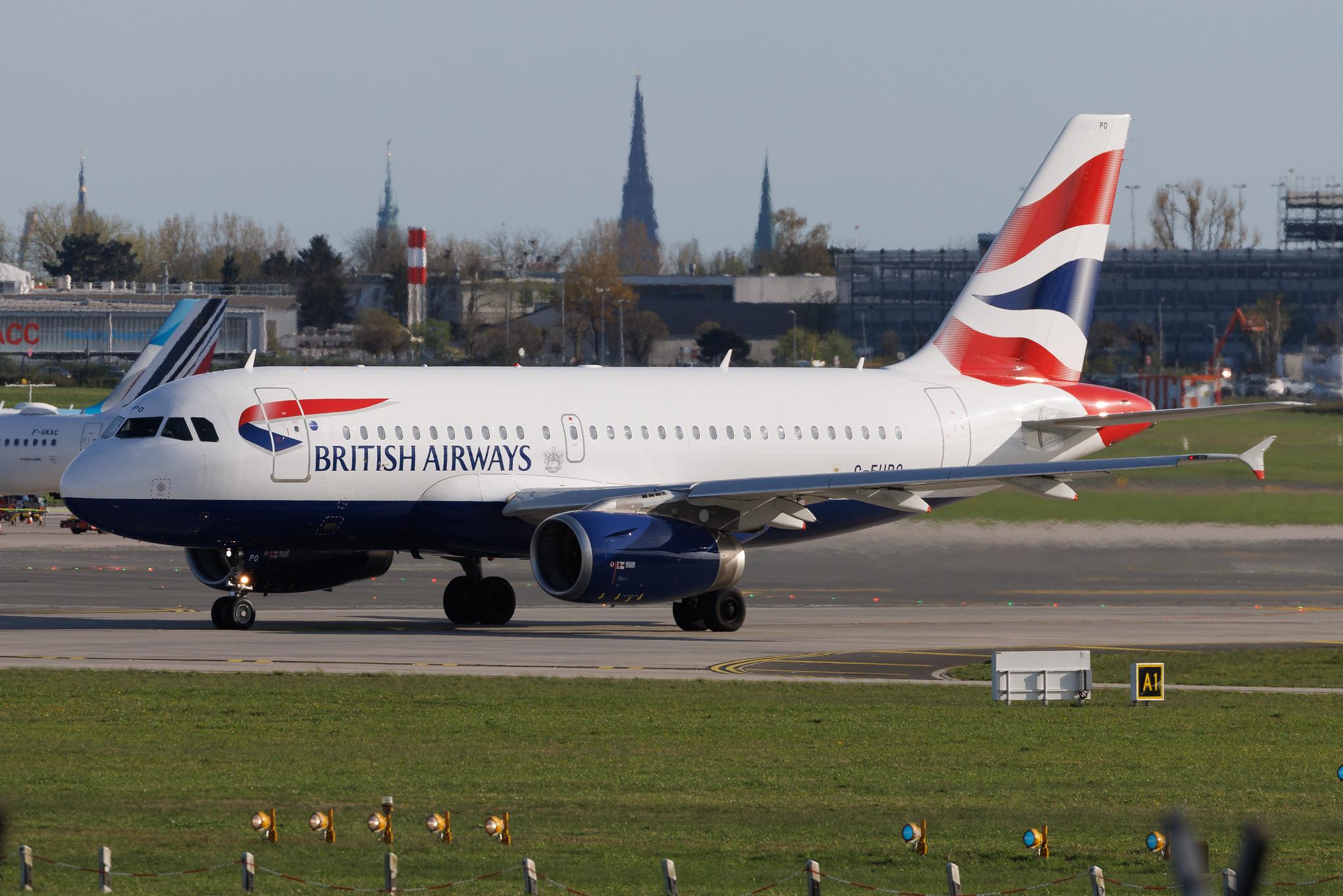 Hamburg Airport: British Airways (BA / BAW) | Airbus A319-131 A319 | G-EUPO | MSN 1279