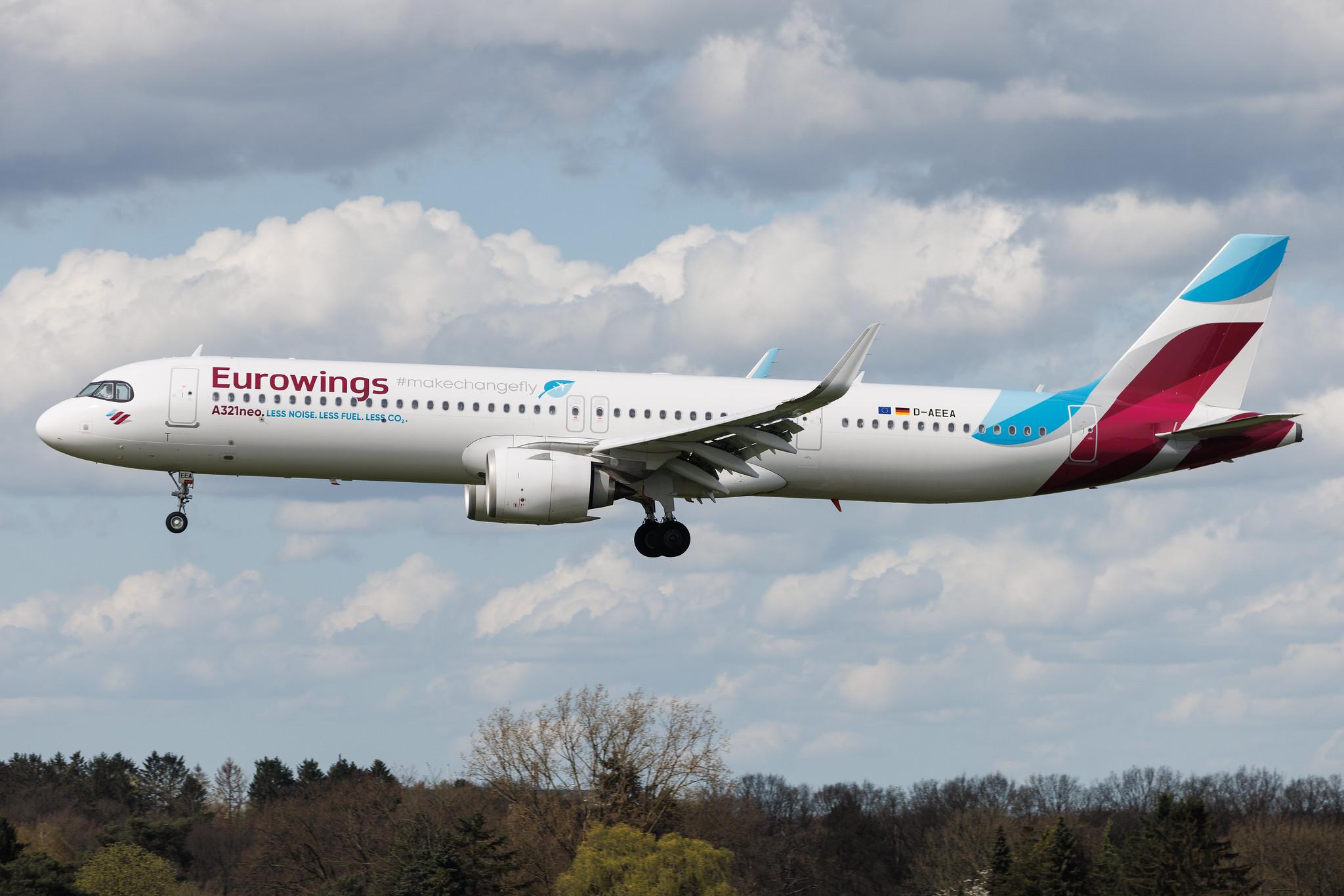 Hamburg Airport: Eurowings (EW / EWG) | Airbus A321-251NX A21N | D-AEEA | MSN 11412