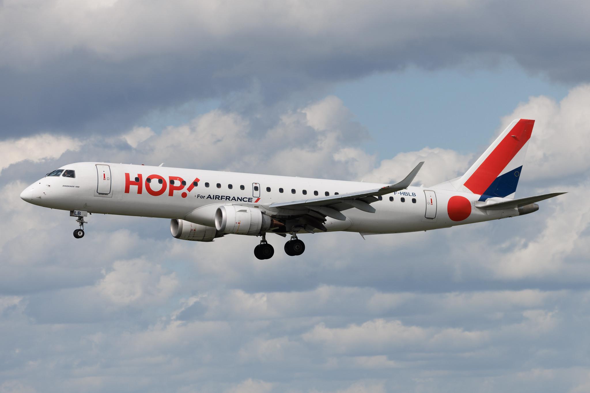 Hamburg Airport: Air France (AF / AFR) | Operator: Air France Hop | Embraer E190LR E190 | F-HBLB | MSN 19000060
