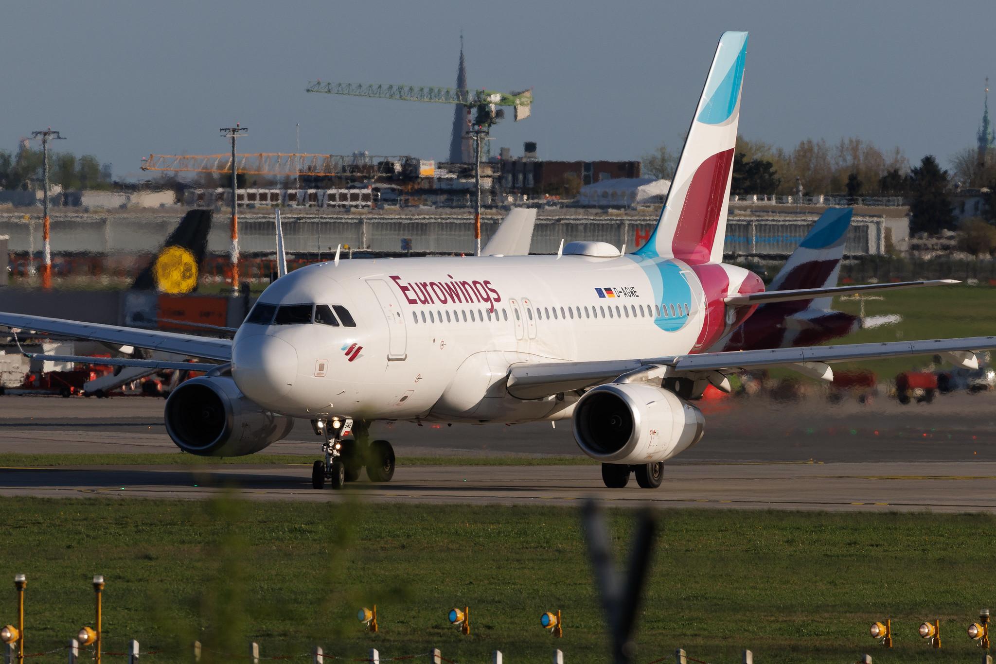 Hamburg Airport: Eurowings (EW / EWG) | Airbus A319-132 A319 | D-AGWE | MSN 3128