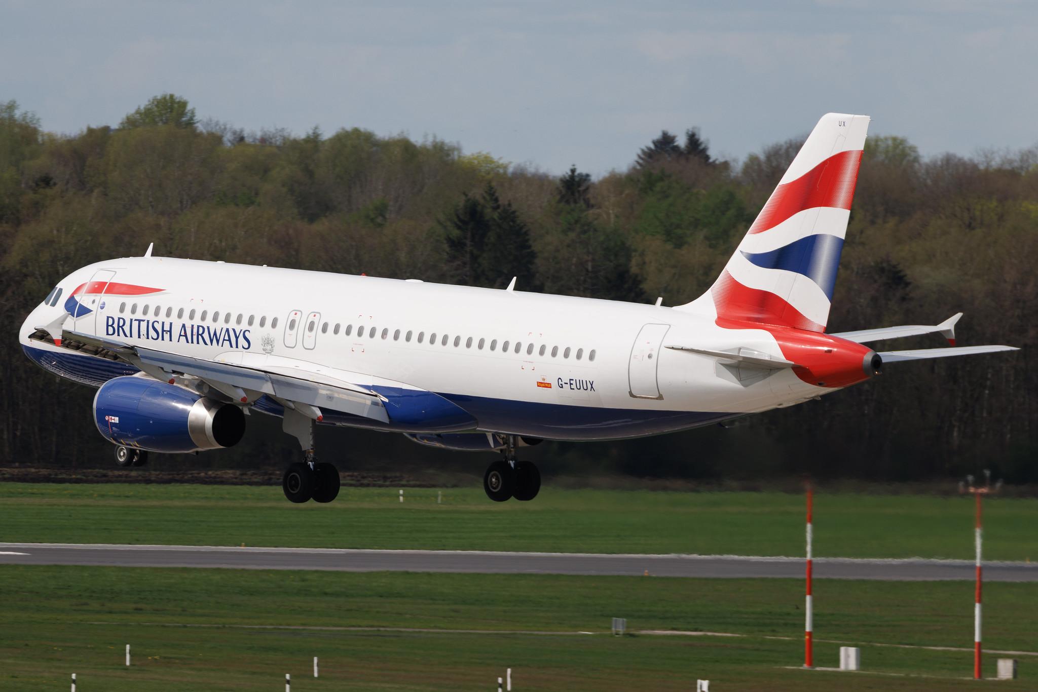 Hamburg Airport: British Airways (BA / BAW) | Airbus A320-232 A320 | G-EUUX | MSN 3550