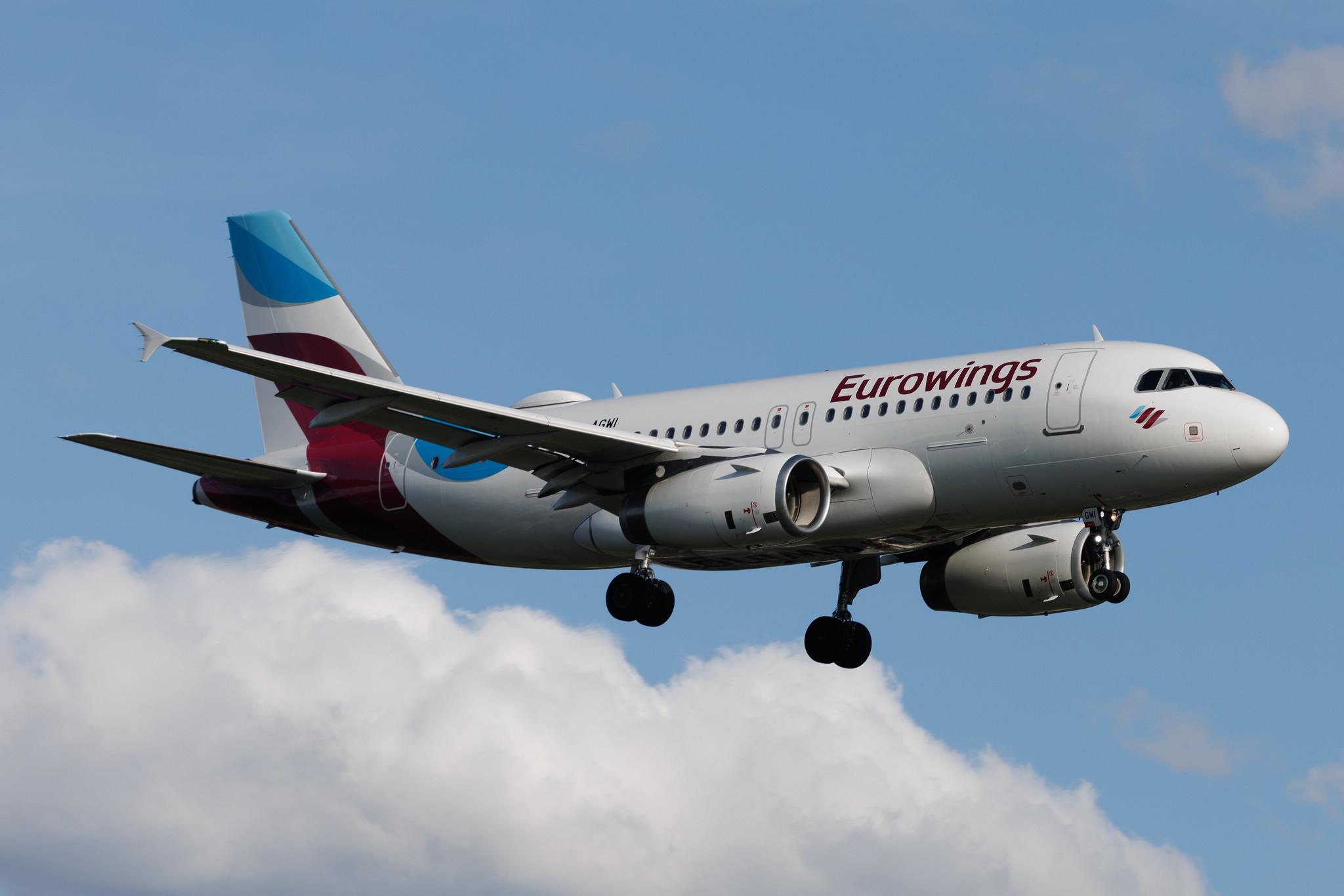 Hamburg Airport: Eurowings (EW / EWG) | Airbus A319-132 A319 | D-AGWI | MSN 3358