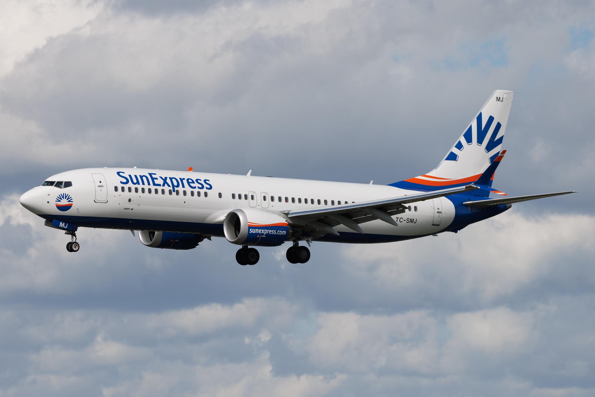 Hamburg Airport: SunExpress (XQ / SXS) | Boeing 737 MAX 8 B38M | TC-SMJ | MSN 61335