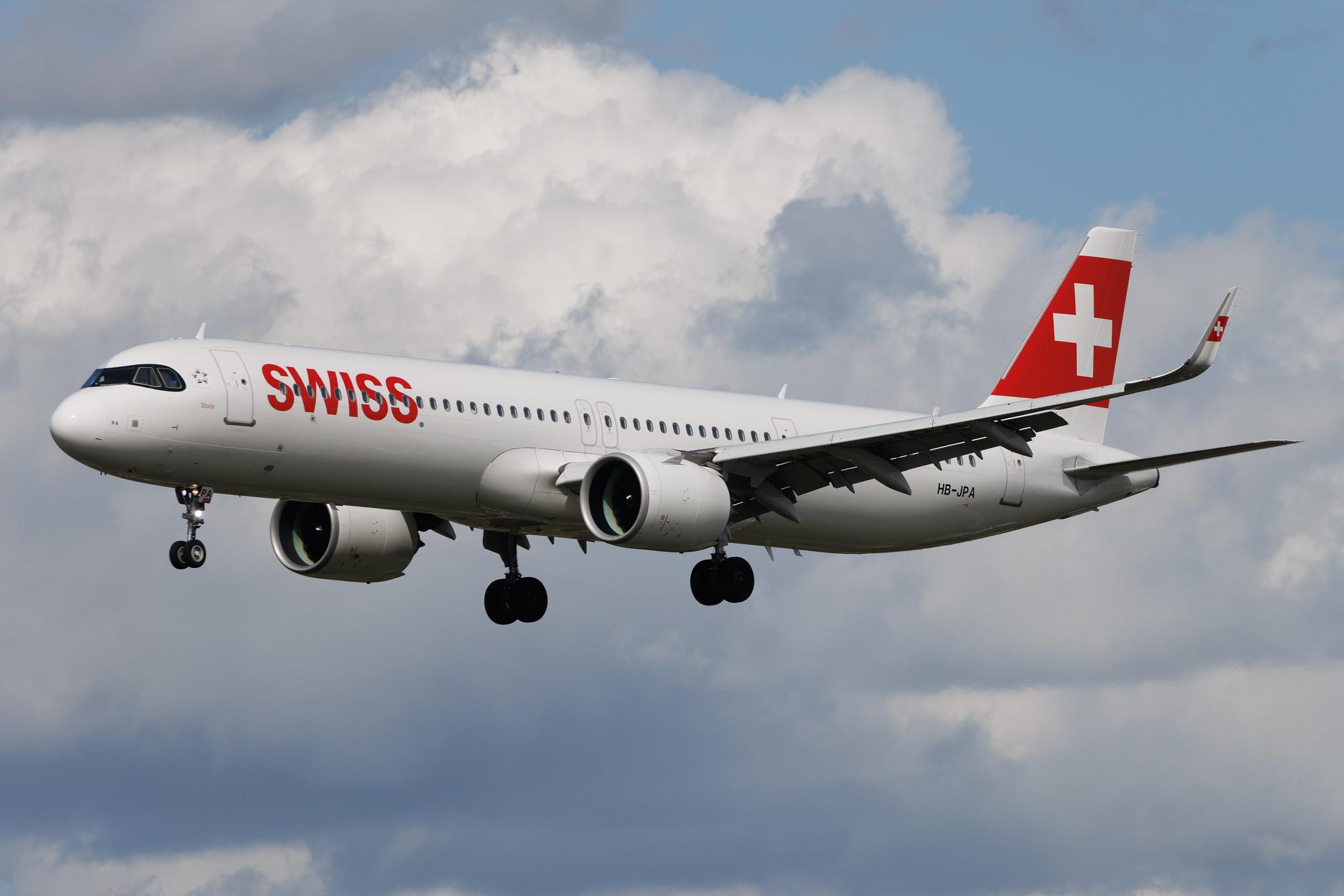 Hamburg Airport: Swiss (LX / SWR) | Airbus A321-271NX A21N | HB-JPA | MSN 09417