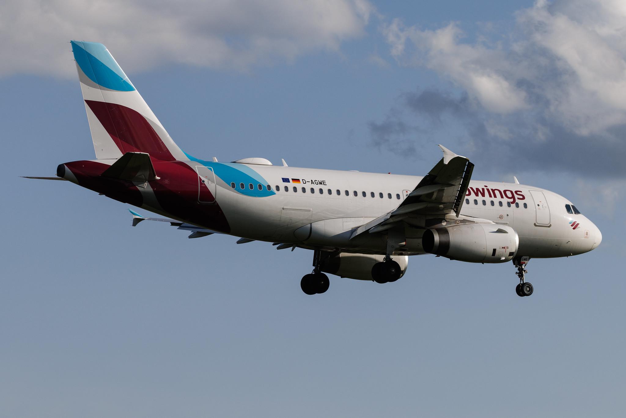 Hamburg Airport: Eurowings (EW / EWG) | Airbus A319-132 A319 | D-AGWE | MSN 3128