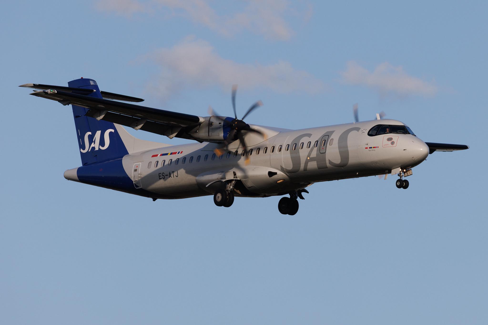 Hamburg Airport: SAS (SK / SAS) | Operator: Xfly | ATR 72-600 AT76 | ES-ATJ | MSN 1056