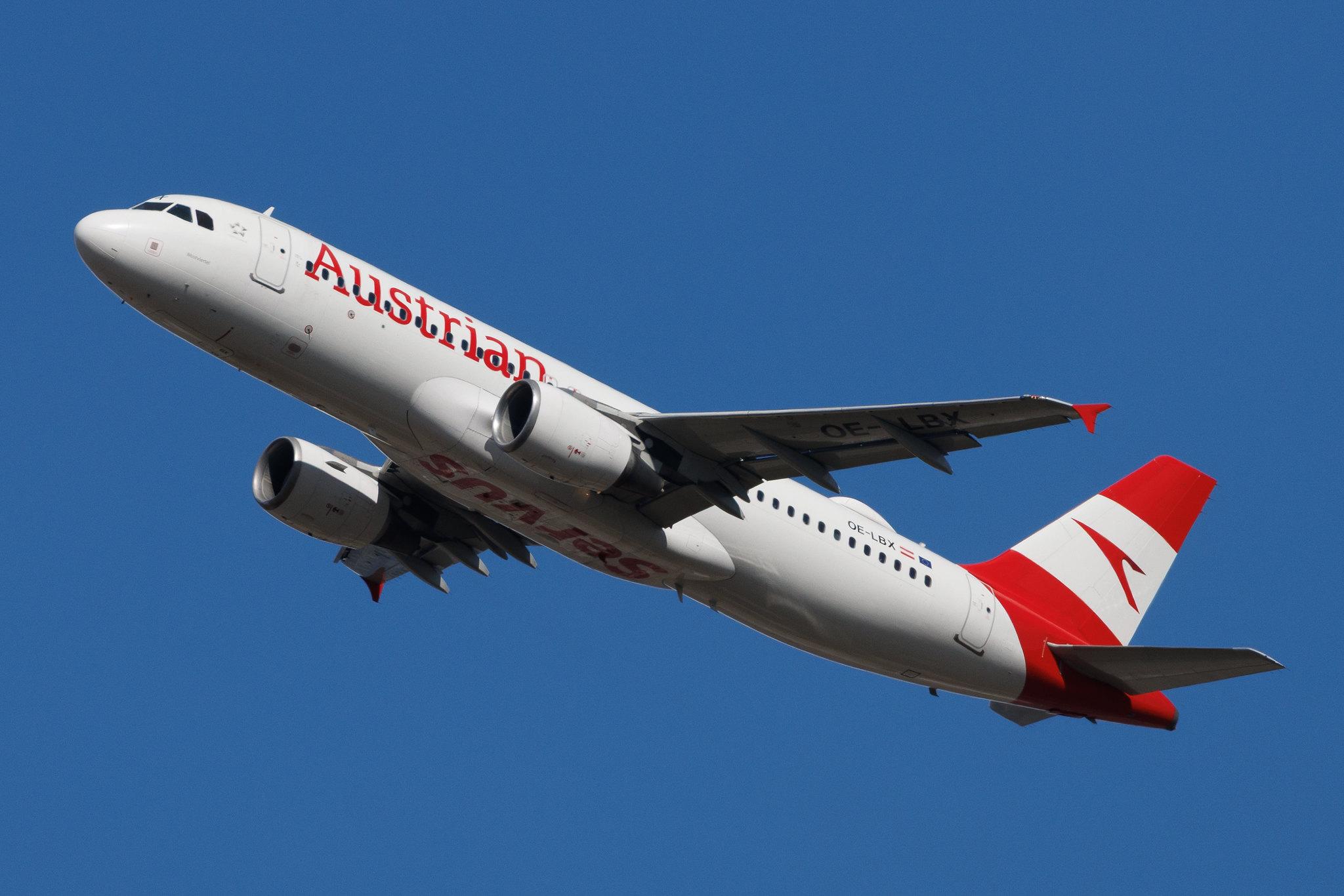 Vienna International Airport: Austrian Airlines (OS / AUA) | Airbus A320-214 A320 | OE-LBX | MSN 1735