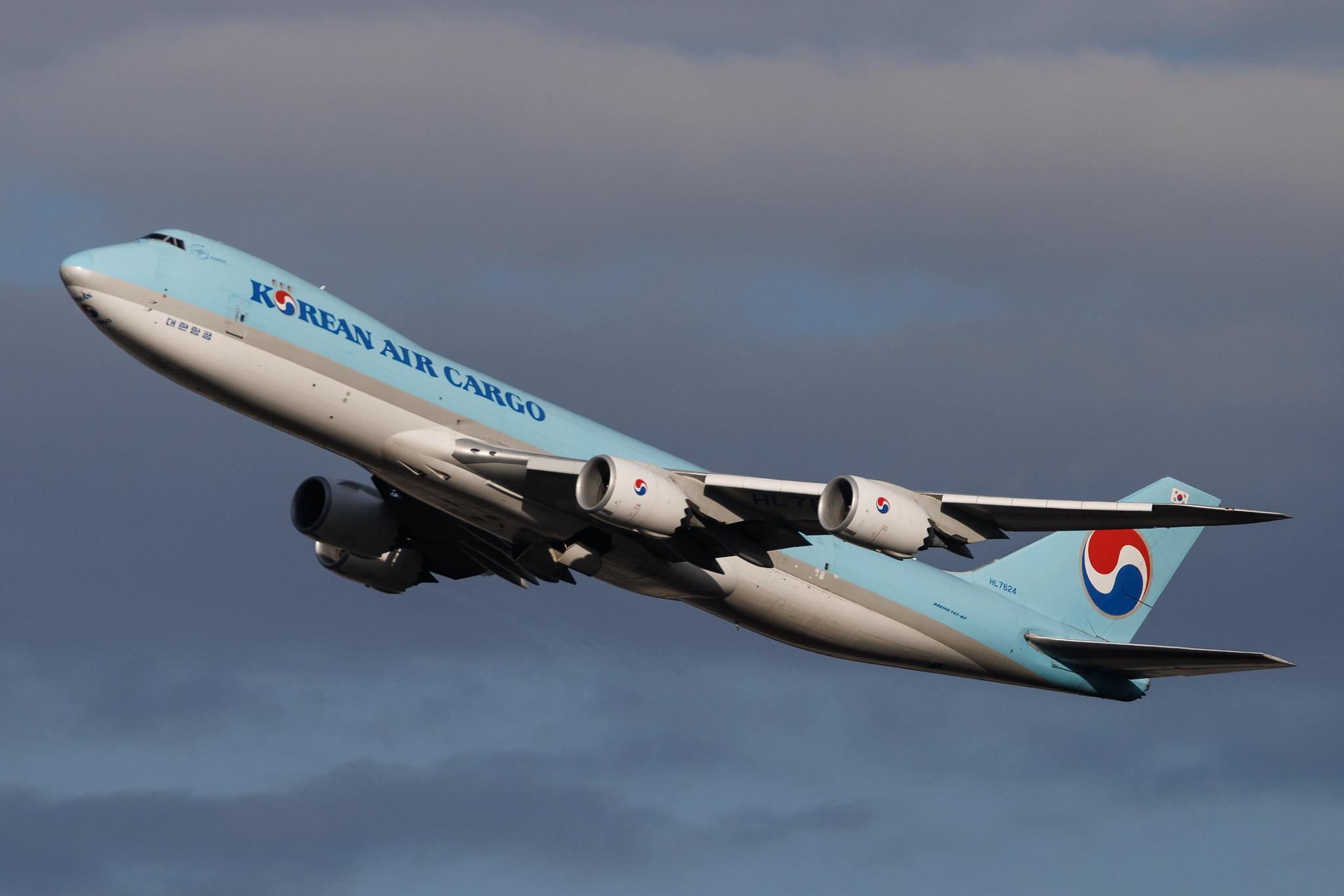 Vienna International Airport: Korean Air Cargo (KE / KAL) | Operator: Korean Air | Boeing 747-8B5F B748 | HL7624 | MSN 37656