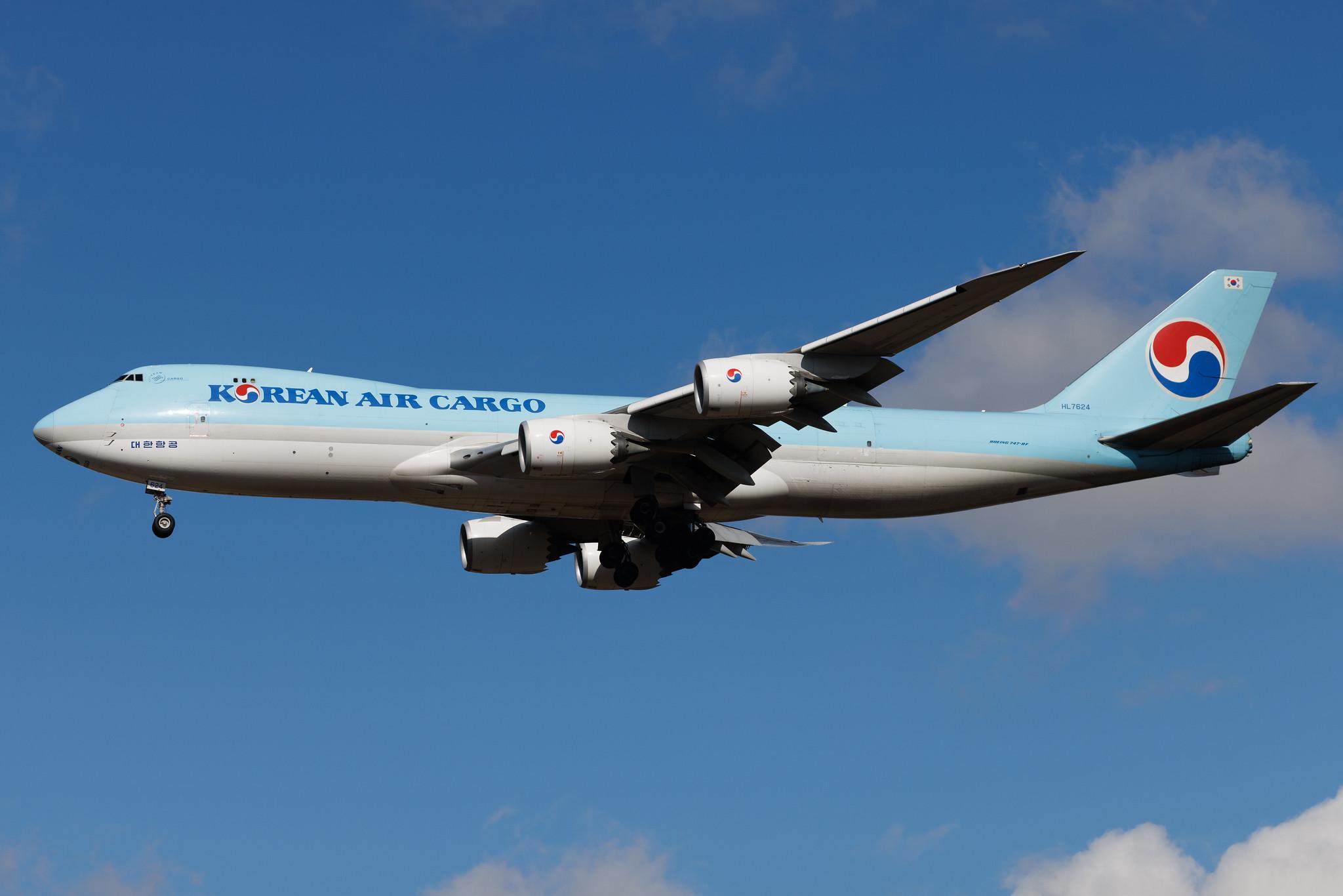 Vienna International Airport: Korean Air Cargo (KE / KAL) | Operator: Korean Air | Boeing 747-8B5F B748 | HL7624 | MSN 37656