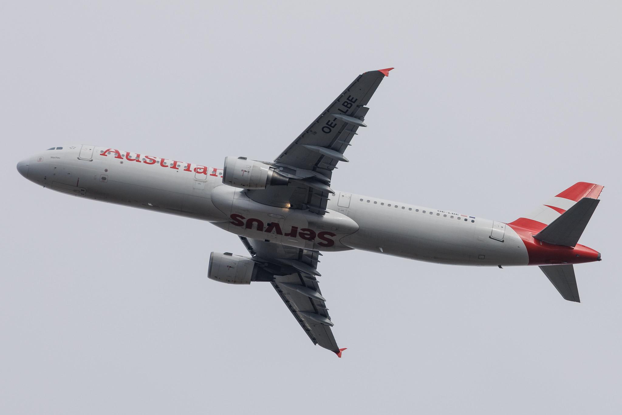 Vienna International Airport: Austrian Airlines (OS / AUA) | Airbus A321-211 A321 | OE-LBE | MSN 0935