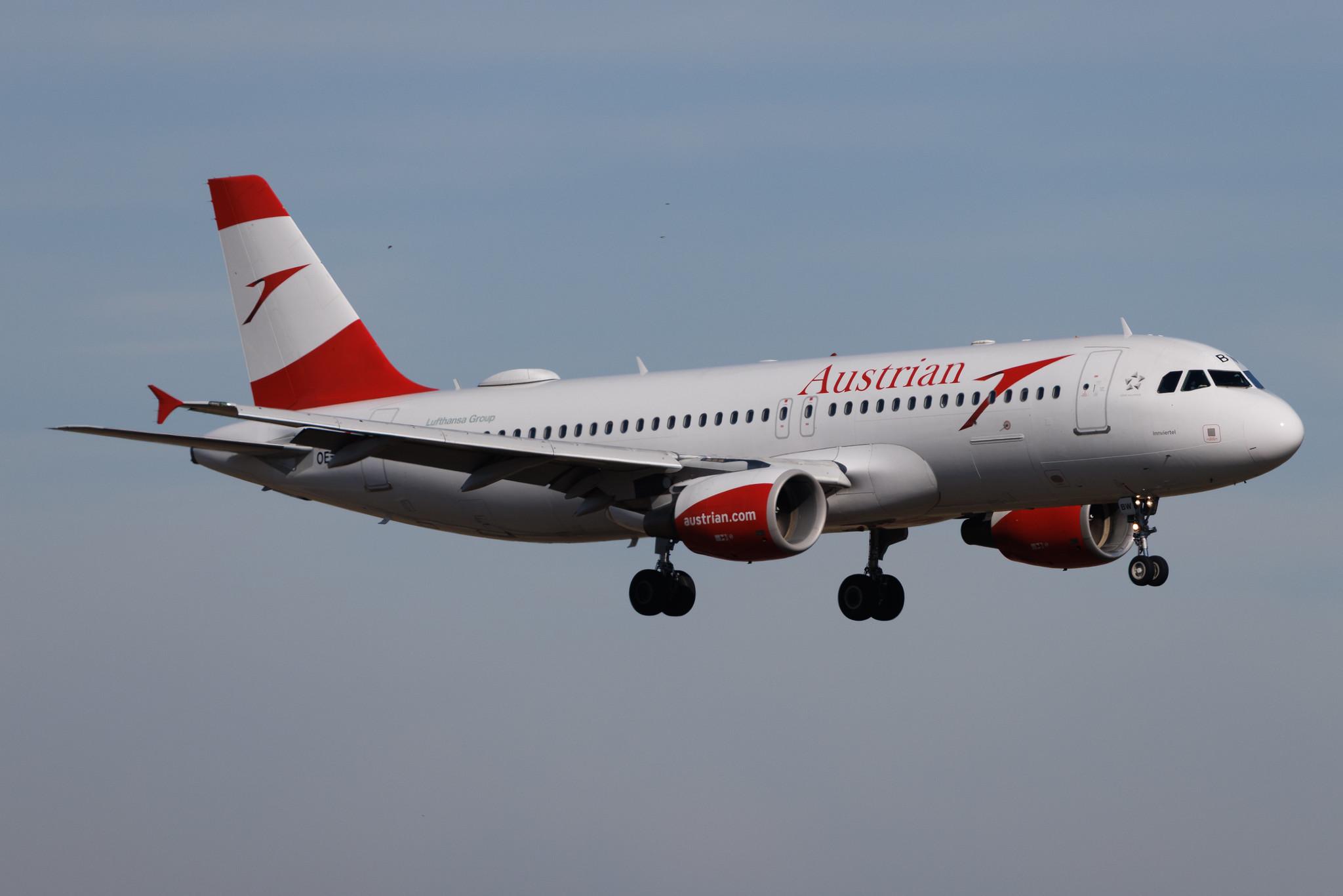 Vienna International Airport: Austrian Airlines (OS / AUA) | Airbus A320-214 A320 | OE-LBW | MSN 1678