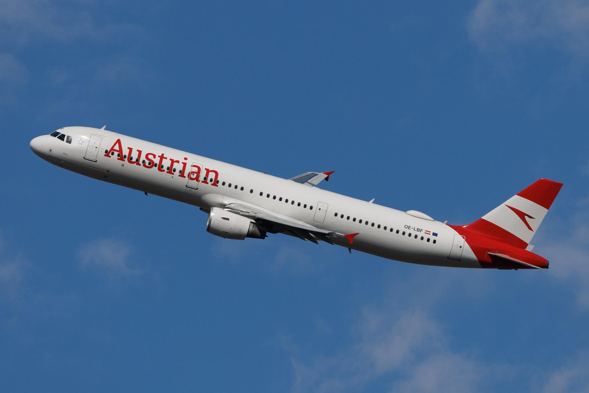 Vienna International Airport: Austrian Airlines (OS / AUA) | Airbus A321-211 A321 | OE-LBF | MSN 1458