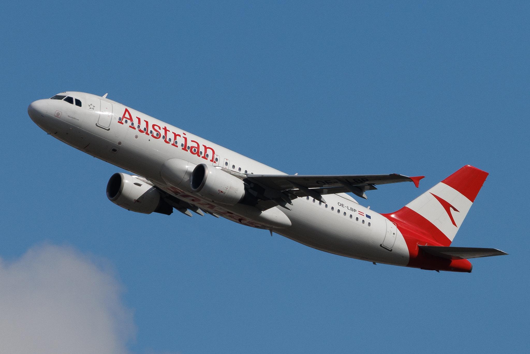 Vienna International Airport: Austrian Airlines (OS / AUA) | Airbus A320-232 A320 | OE-LBP | MSN 0797