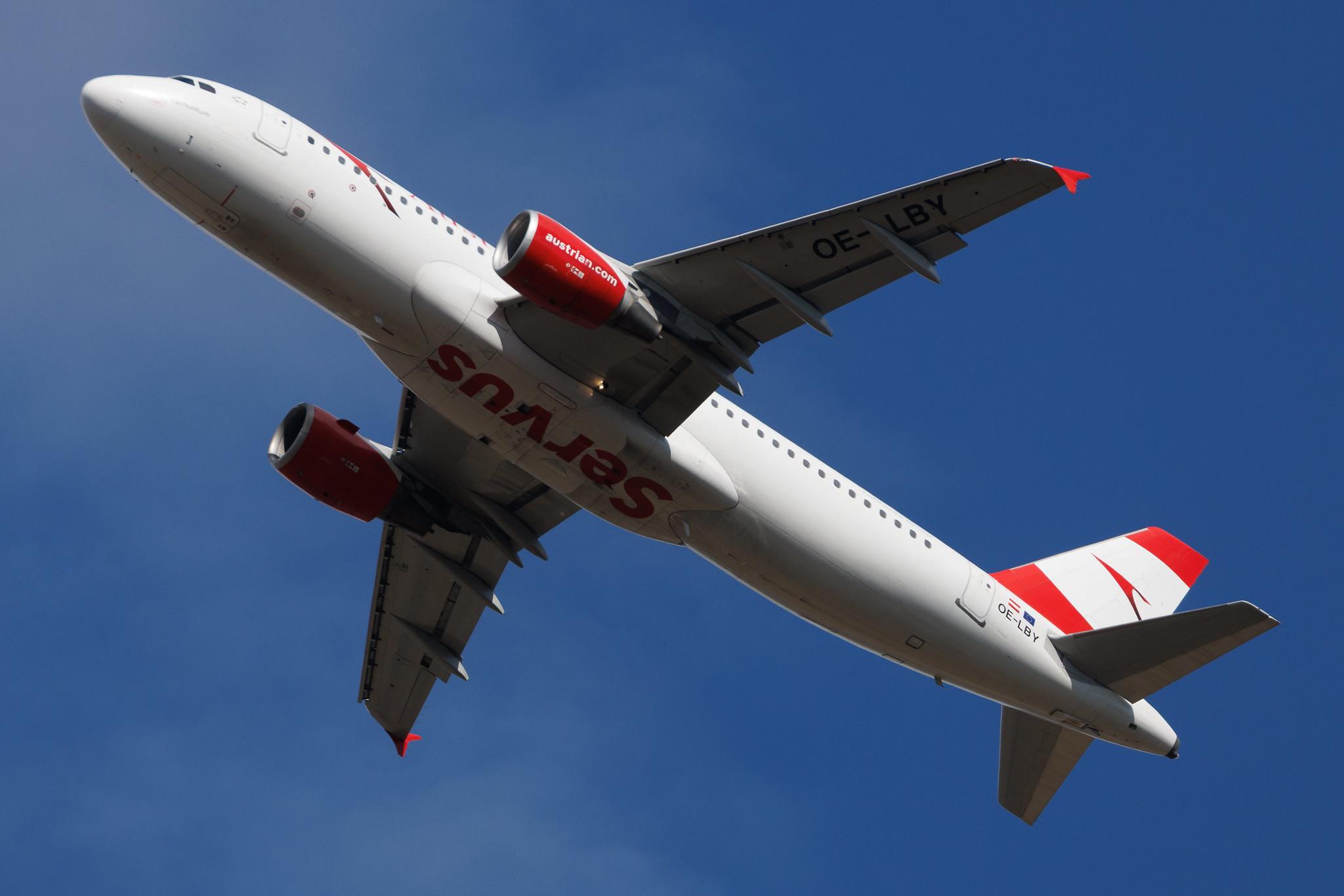 Vienna International Airport: Austrian Airlines (OS / AUA) | Airbus A320-214 A320 | OE-LBY | MSN 05122