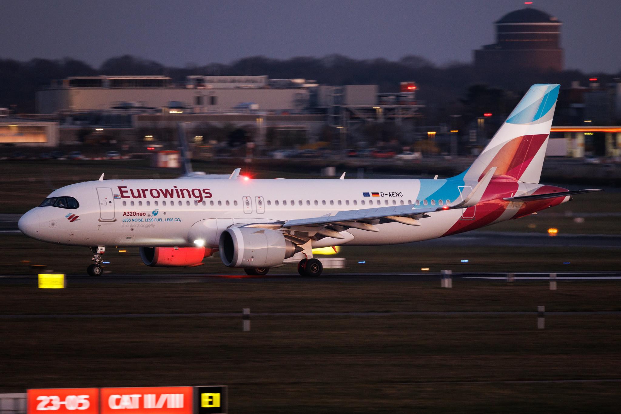Hamburg Airport: Eurowings (EW / EWG) | Airbus A320-251N A20N | D-AENC | MSN 10826