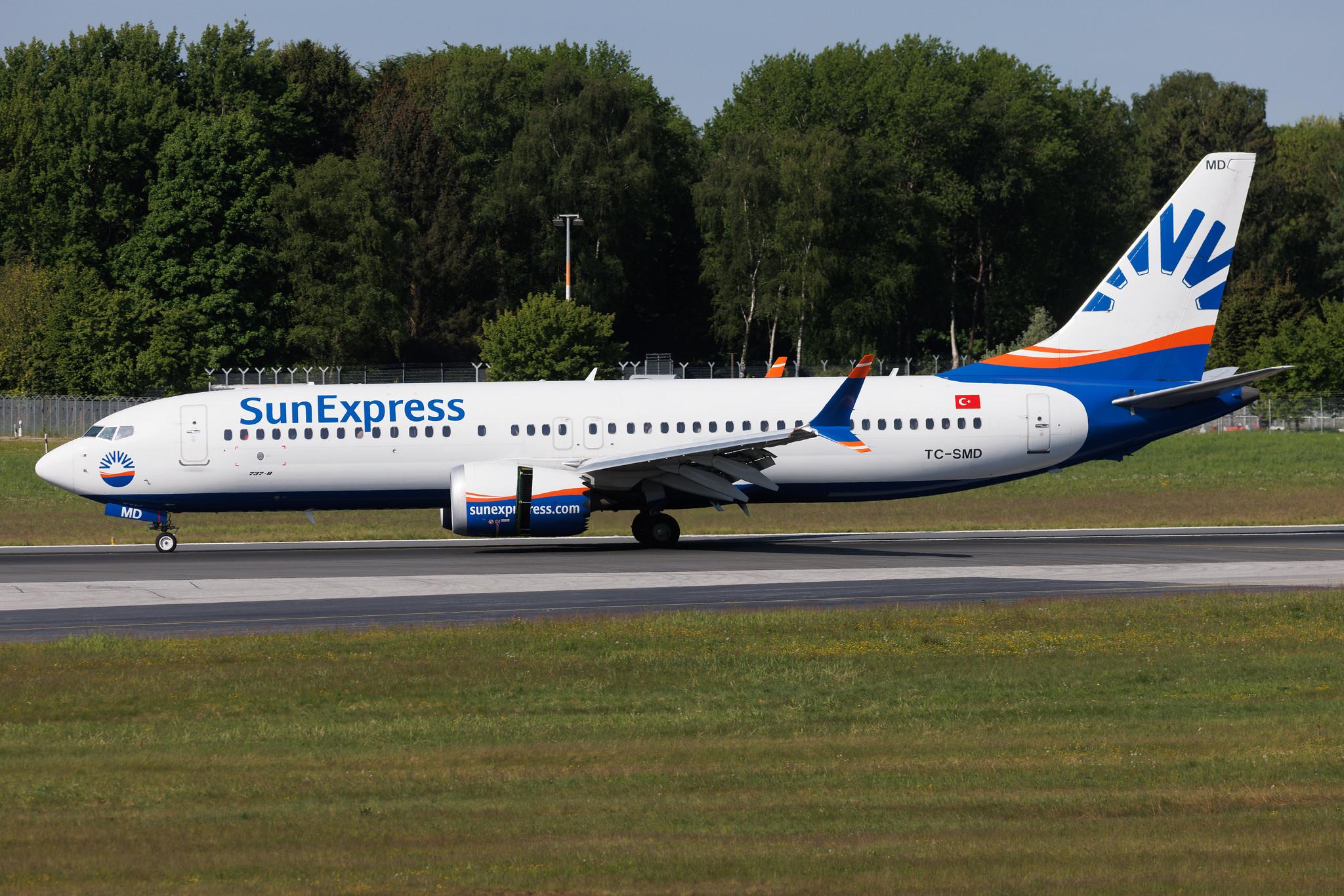 Hamburg Airport: SunExpress (XQ / SXS) | Boeing 737 MAX 8 B38M | TC-SMD | MSN 63605