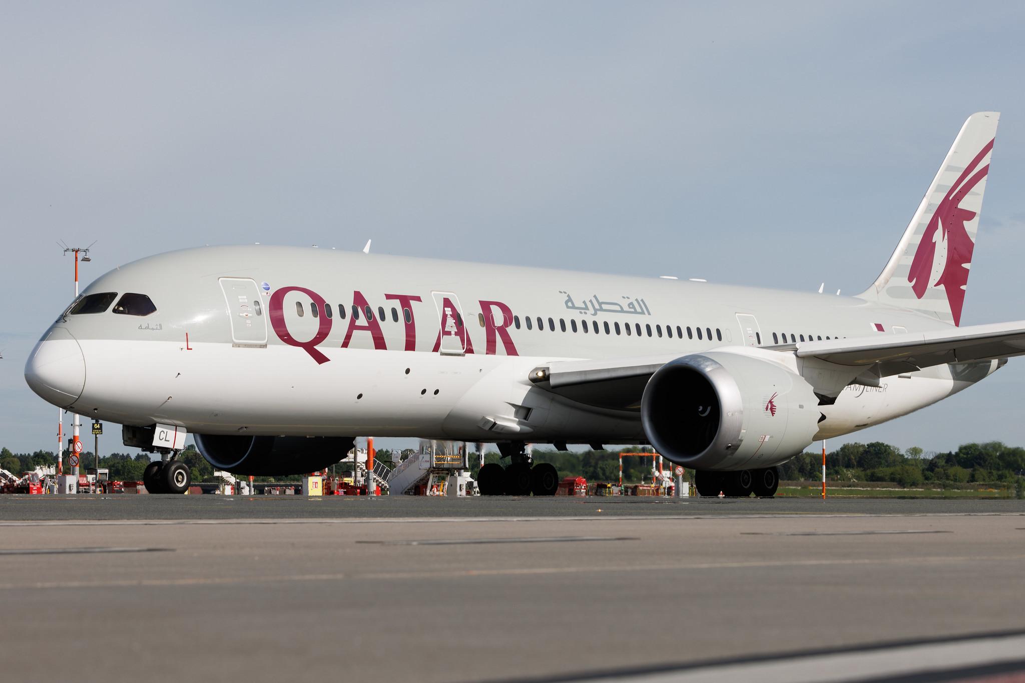 Hamburg Airport: Qatar Airways (QR / QTR) | Boeing 787-8 Dreamliner B788 | A7-BCL | MSN 38330