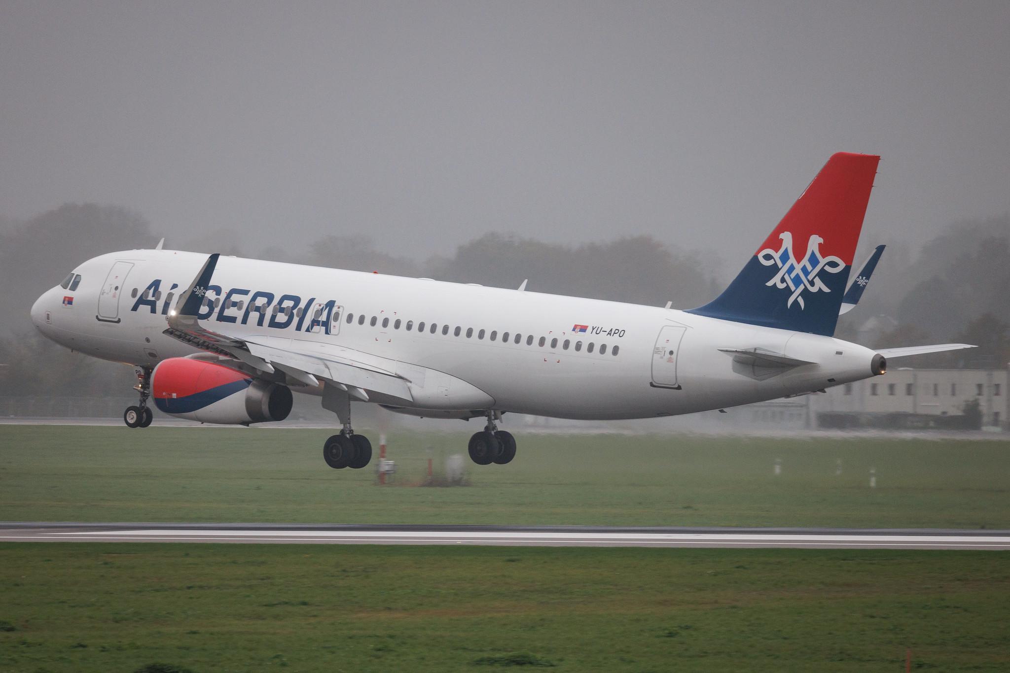 Düsseldorf Airport: AirSERBIA (JU / ASL) | Airbus A320-232 A320 | YU-APO | MSN 06388