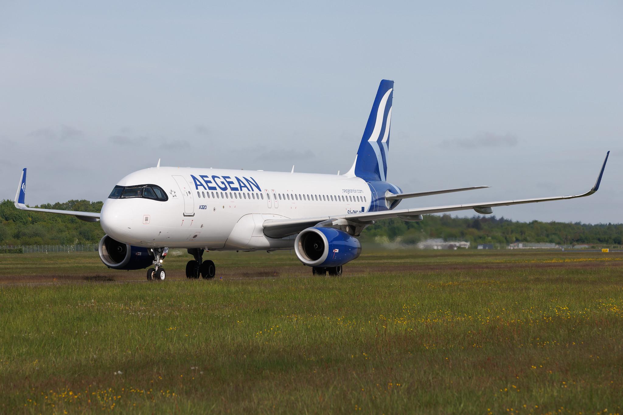 Hamburg Airport: Aegean Airlines (A3 / AEE) | Airbus A320-232 A320 | SX-DNC | MSN 6961