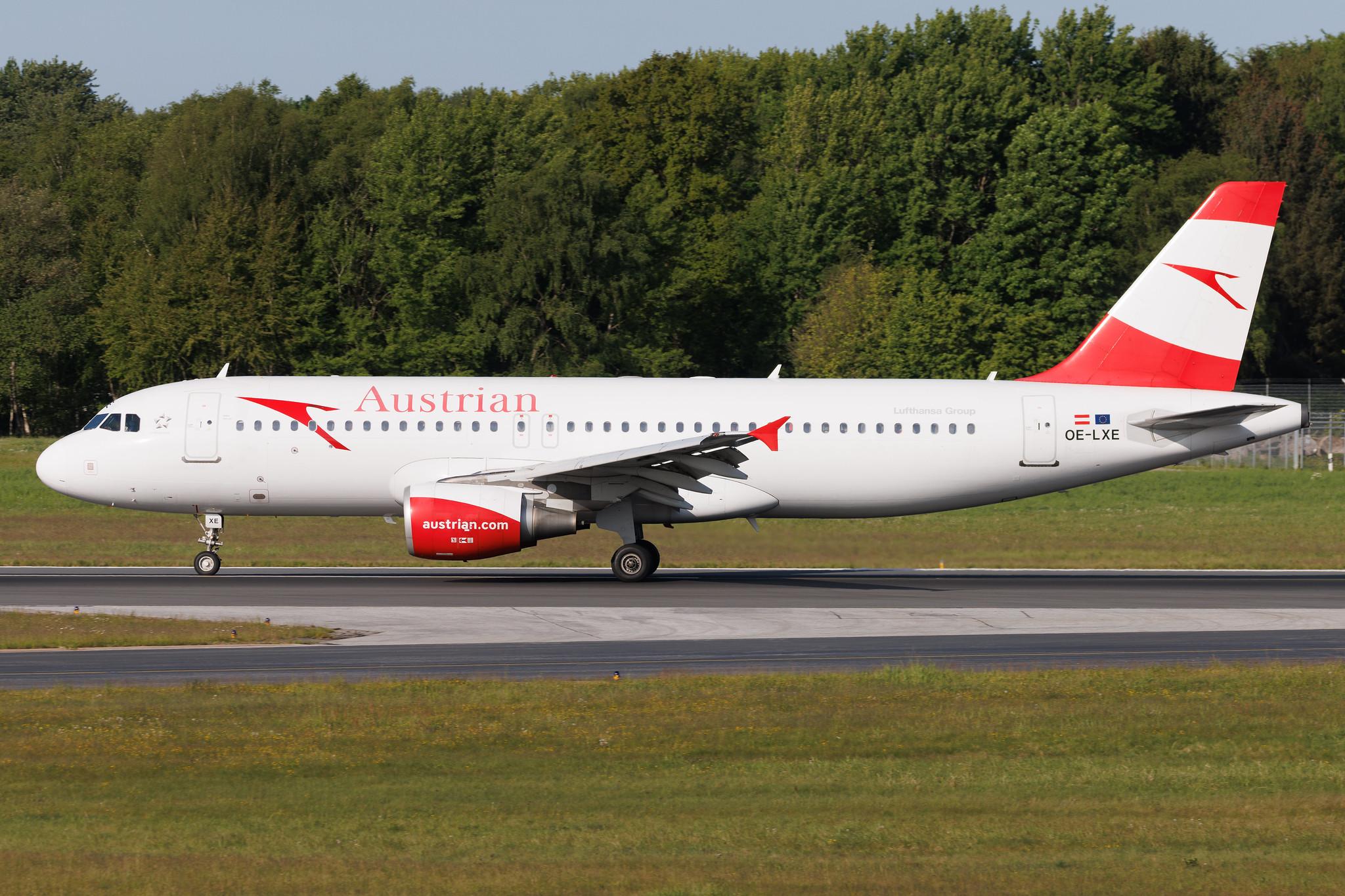 Hamburg Airport: Austrian Airlines (OS / AUA) | Airbus A320-216 A320 | OE-LXE | MSN 3532
