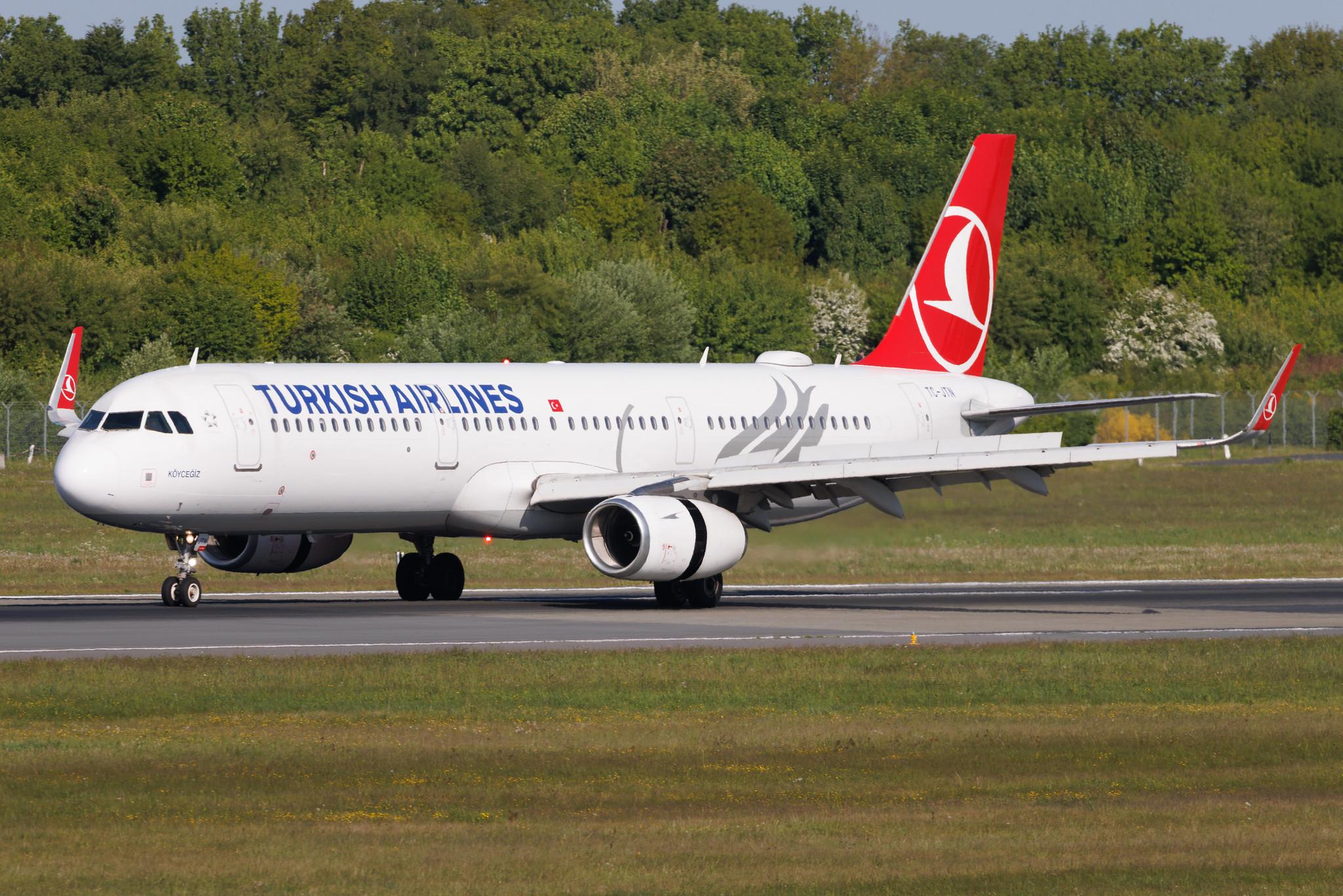 Hamburg Airport: Turkish Airlines (TK / THY) | Airbus A321-231 A321 | TC-JTN | MSN 07274