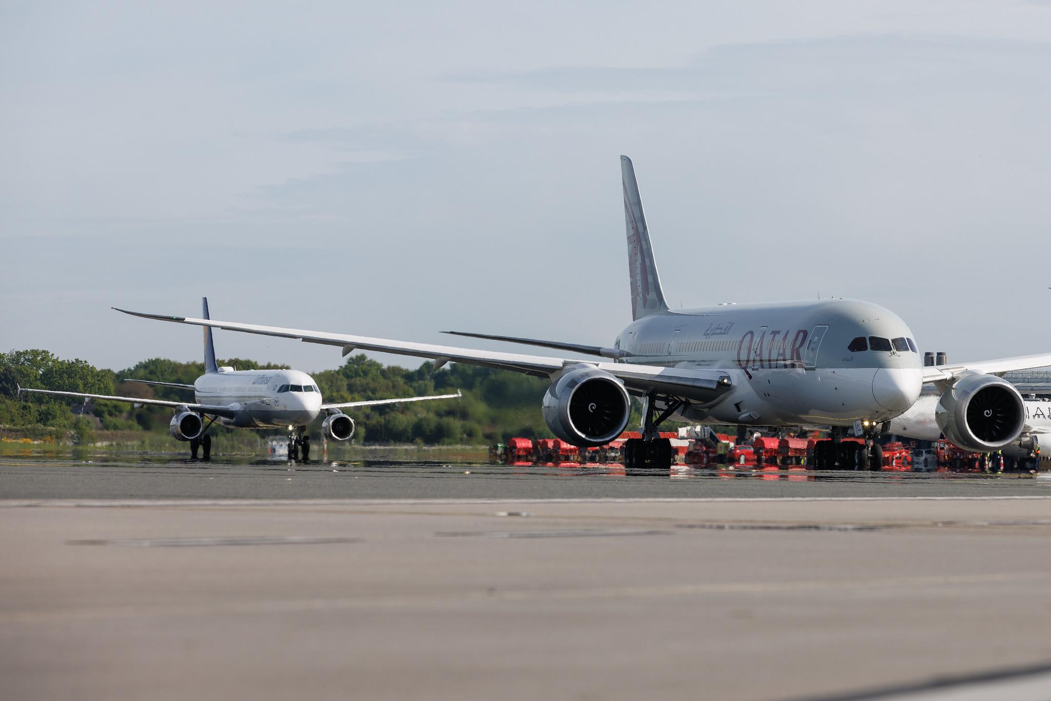 Hamburg Airport: Qatar Airways (QR / QTR) | Boeing 787-8 Dreamliner B788 | A7-BCL | MSN 38330