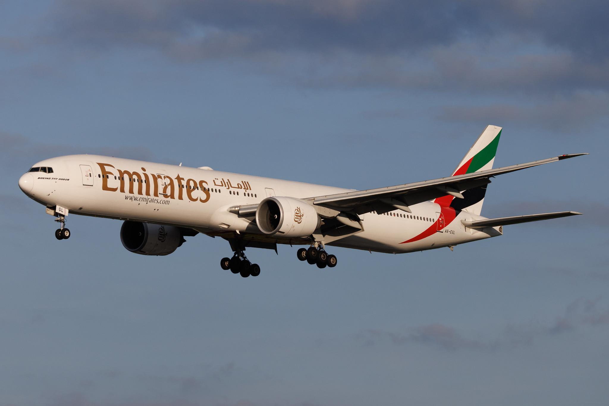 Hamburg Airport: Emirates (EK / UAE) | Boeing 777-31H(ER) B77W | A6-EGL | MSN 41072