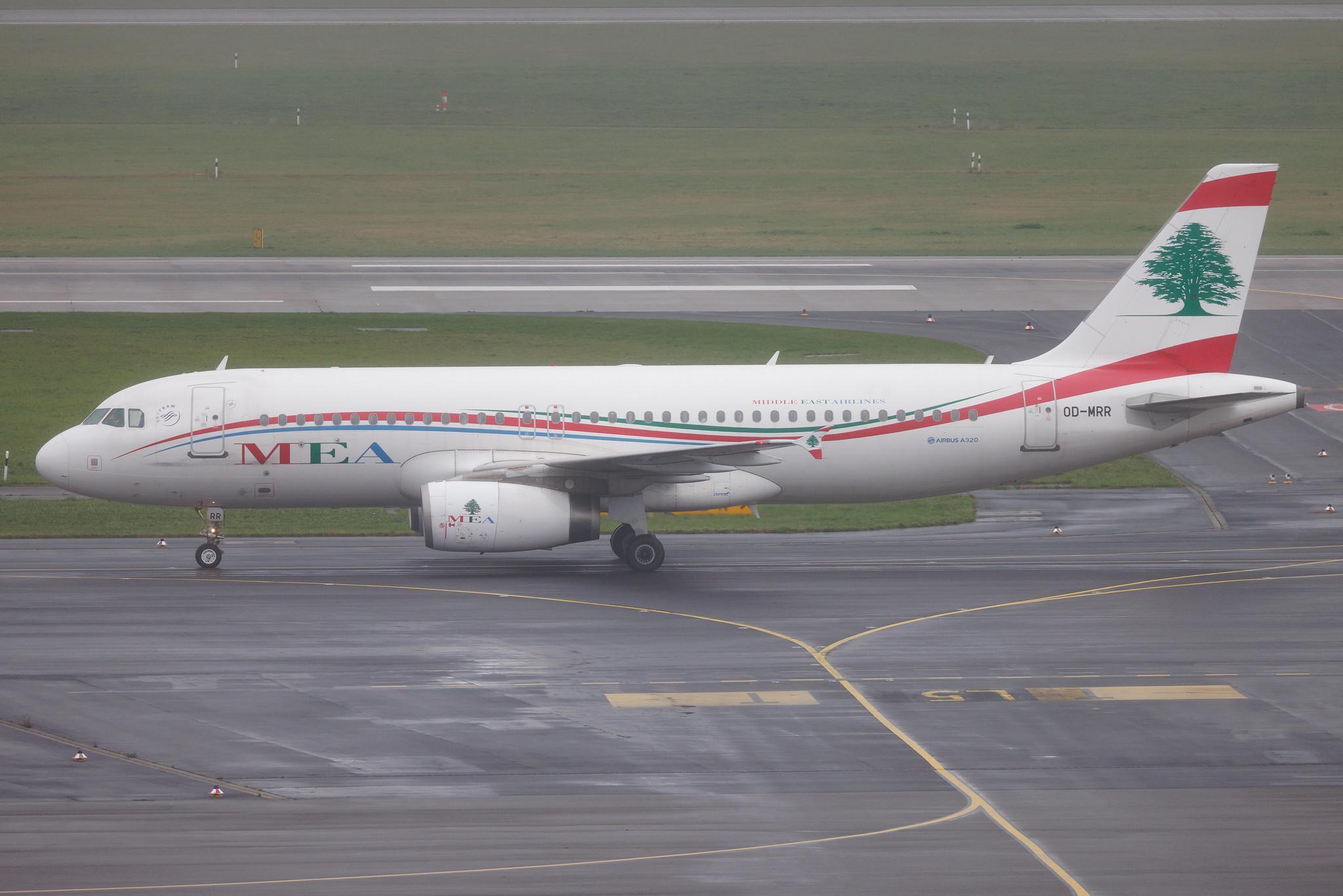 Düsseldorf Airport: MEA (ME / MEA) | Airbus A320-232 A320 | OD-MRR | MSN 3837