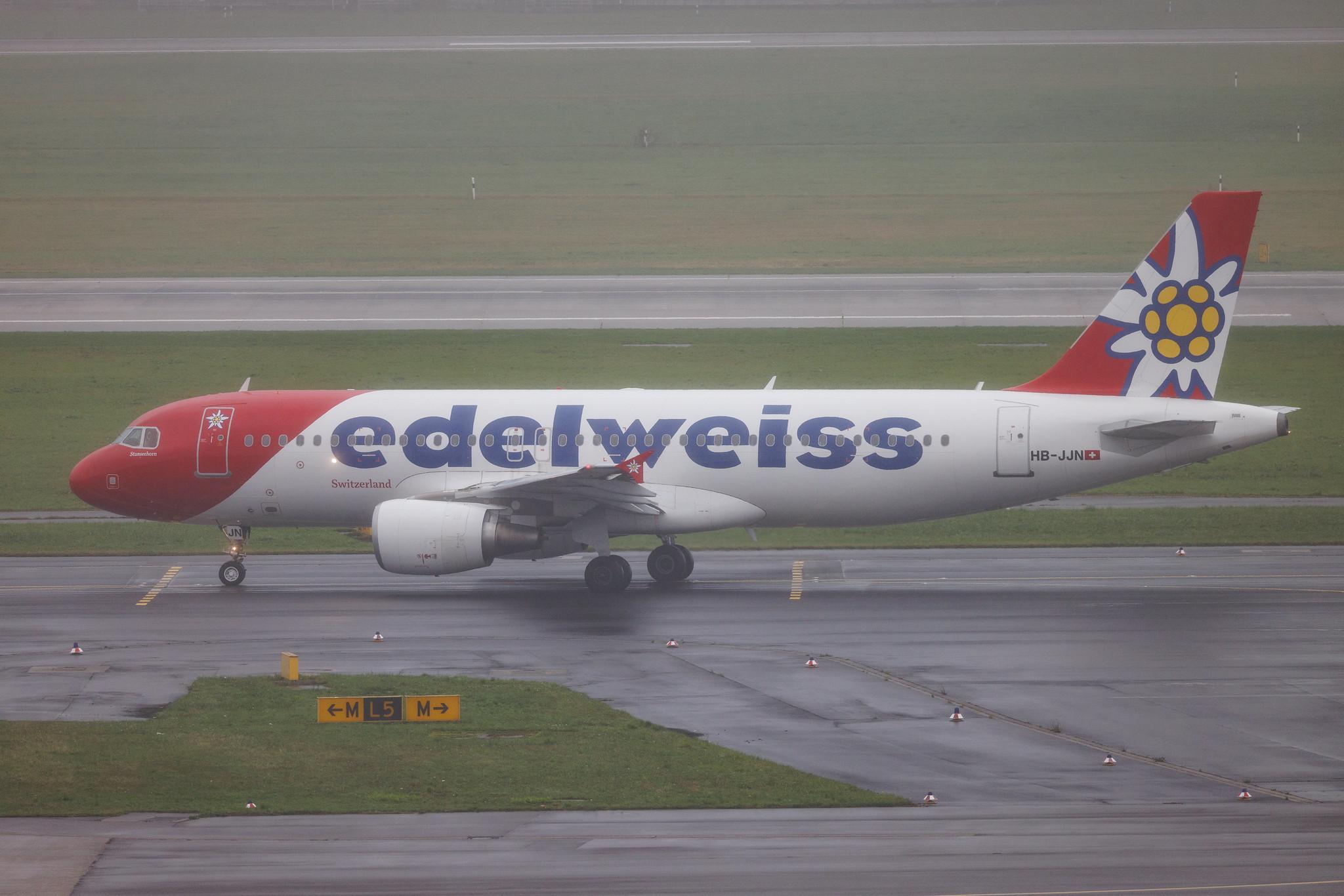 Düsseldorf Airport: Edelweiss Air (WK / EDW) | Airbus A320-214 A320 | HB-JJN | MSN 4187