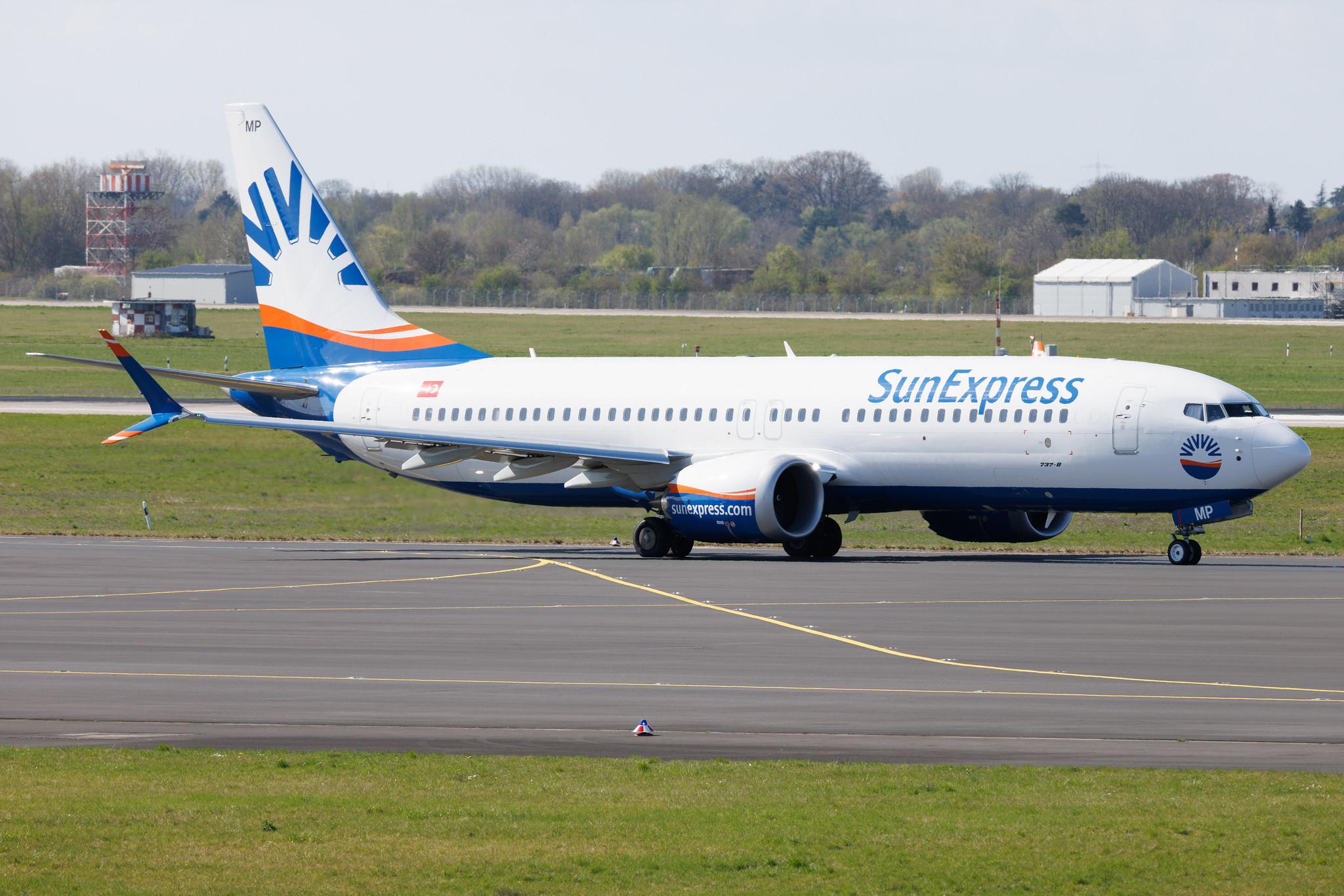Düsseldorf Airport: SunExpress (XQ / SXS) | Boeing 737 MAX 8 B38M | TC-SMP | MSN 61339