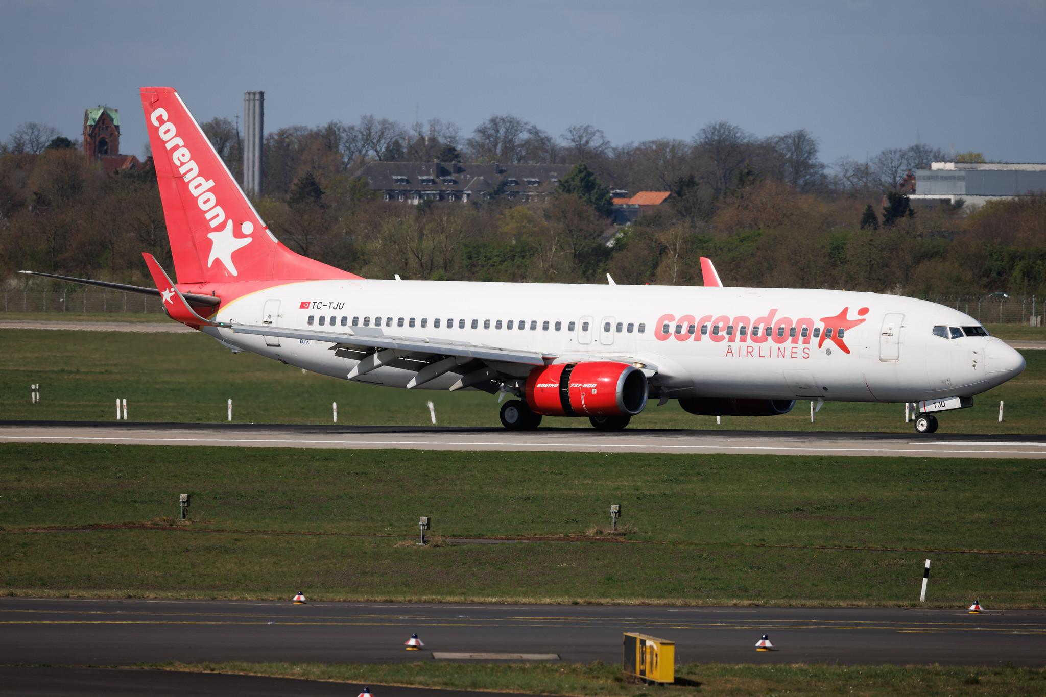 Düsseldorf Airport: Corendon Airlines (XC / CAI) | Boeing 737-8HX B738 | TC-TJU | MSN 29681