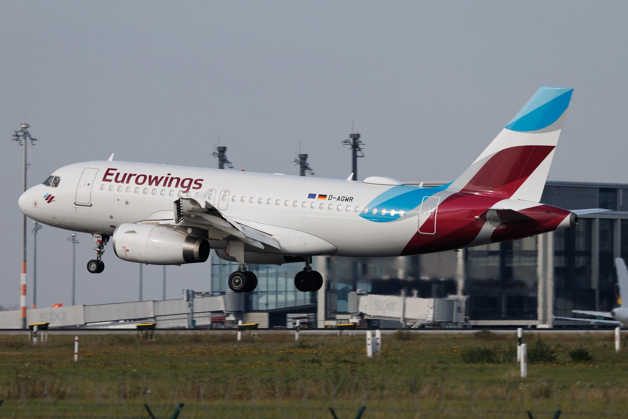 Flughafen Berlin Brandenburg: Eurowings (EW / EWG) | Airbus A319-132 A319 | D-AGWR | MSN 04285