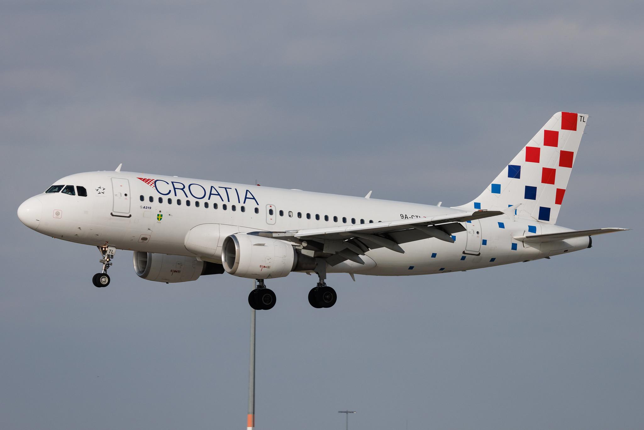 Flughafen Berlin Brandenburg: Croatia Airlines (OU / CTN) | Airbus A319-112 A319 | 9A-CTL | MSN 1252
