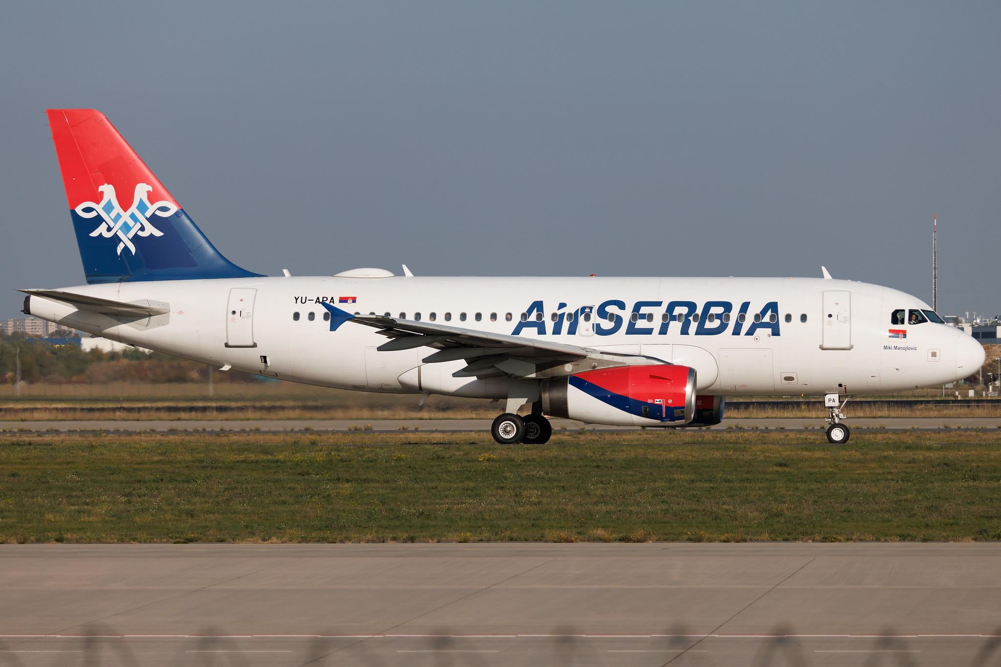 Flughafen Berlin Brandenburg: AirSERBIA (JU / ASL) | Airbus A319-132 A319 | YU-APA | MSN 2277