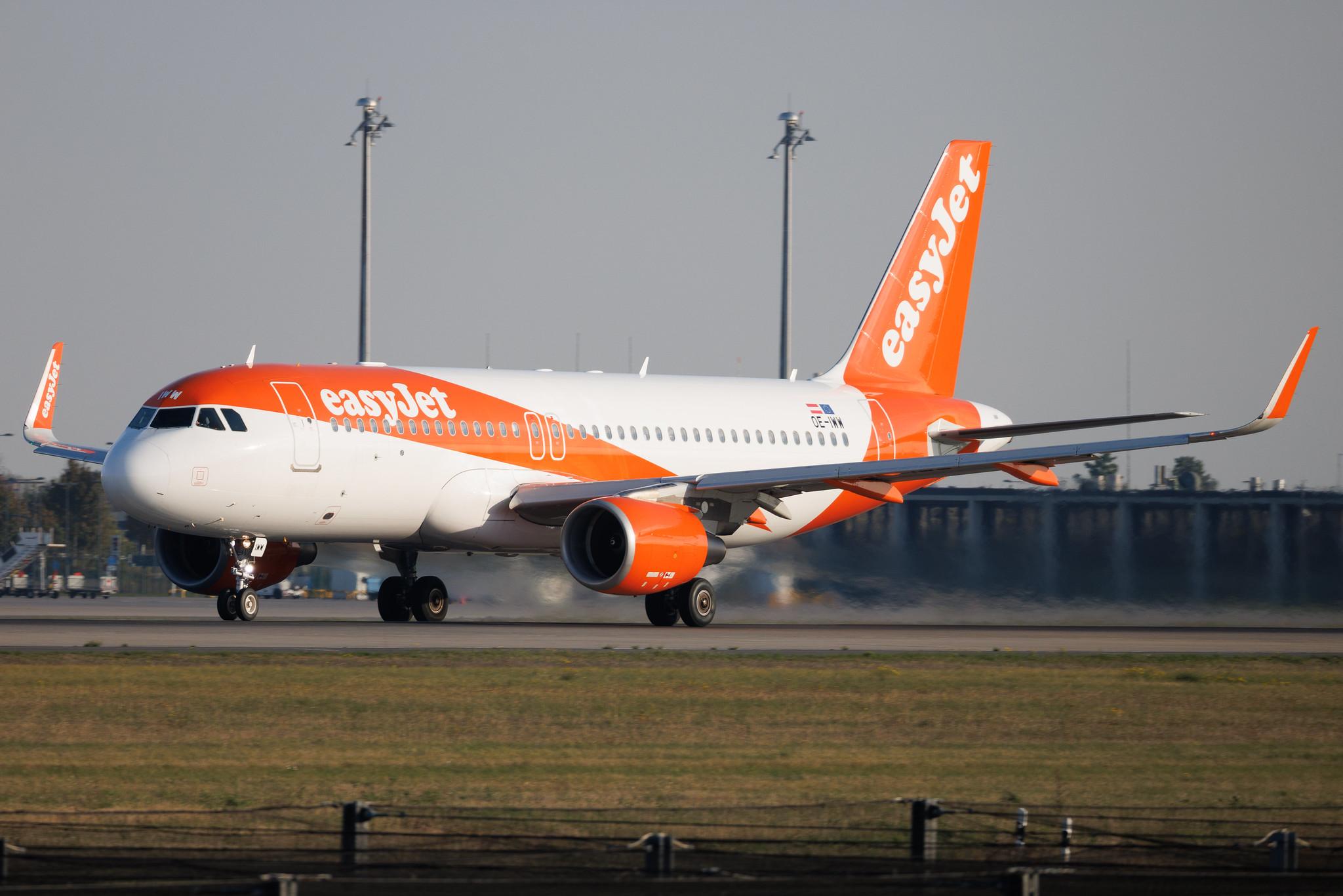 Flughafen Berlin Brandenburg: easyJet (U2 / EZY) | Operator: easyJet Europe | Airbus A320-214 A320 | OE-IWW | MSN 06257