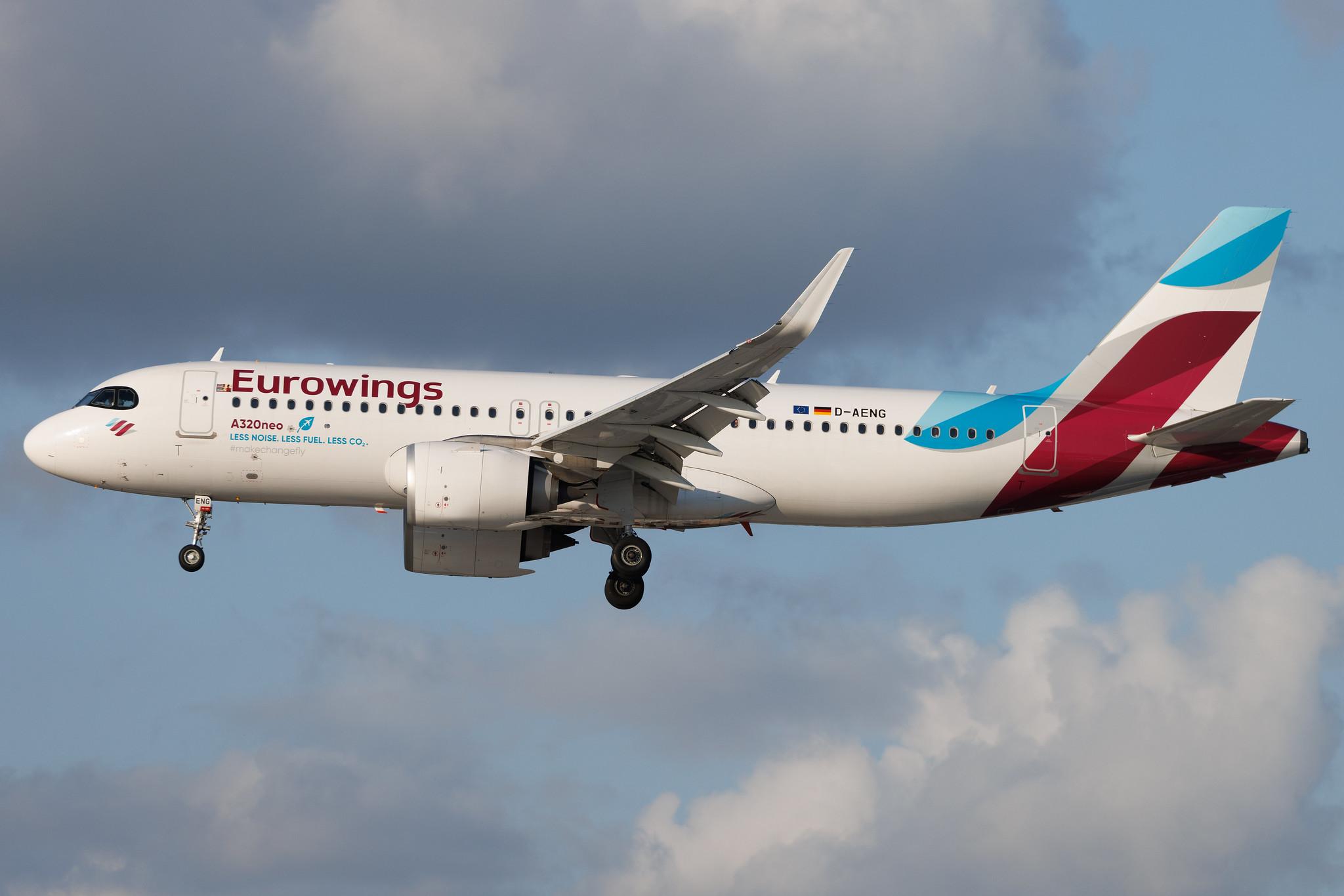 Hamburg Airport: Eurowings (EW / EWG) | Airbus A320-251N A20N | D-AENG | MSN 10970