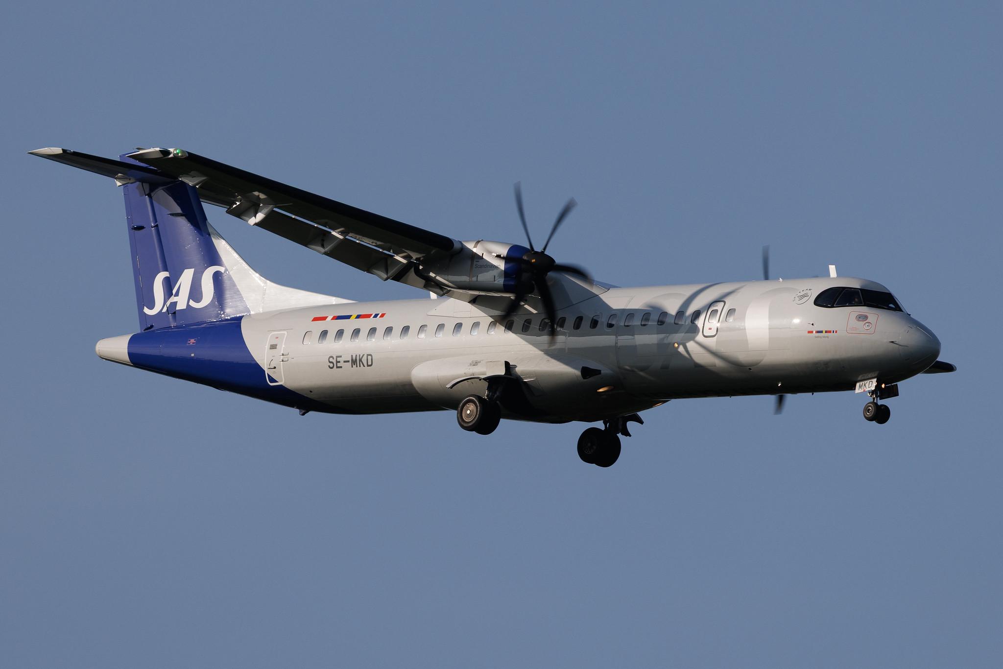 Hamburg Airport: SAS (SK / SAS) | Operator: BRA | ATR 72-600 AT76 | SE-MKD | MSN 1331