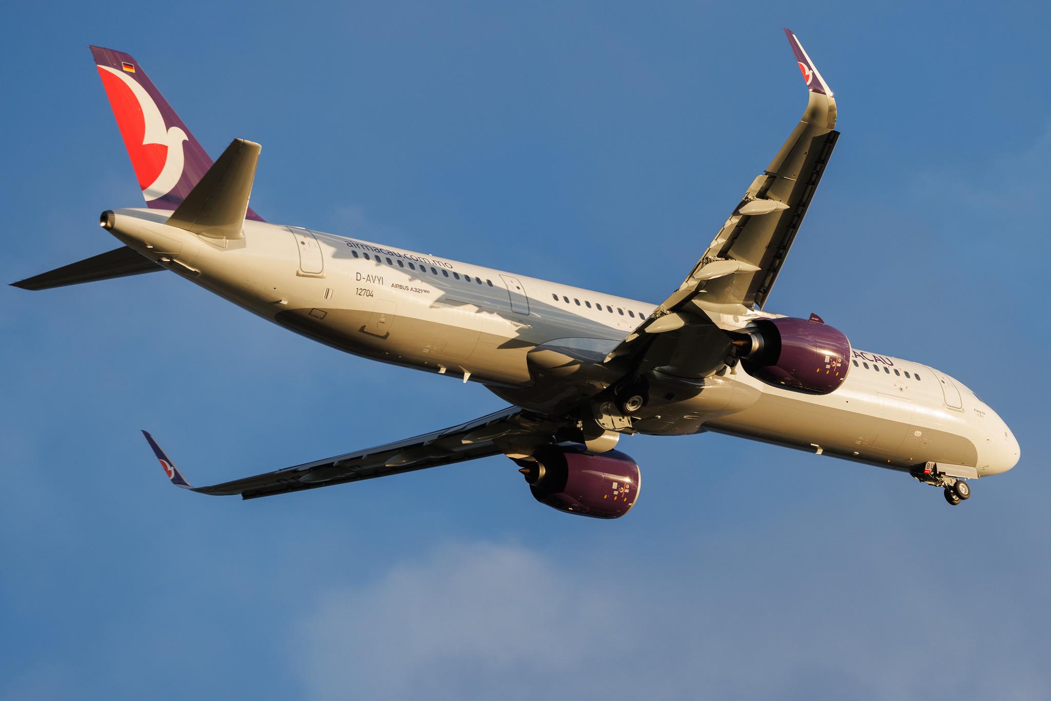 Hamburg Airport: Air Macau (NX / AMU) | Airbus A321-271NX A21N | D-AVYI | B-MBU | MSN 12704